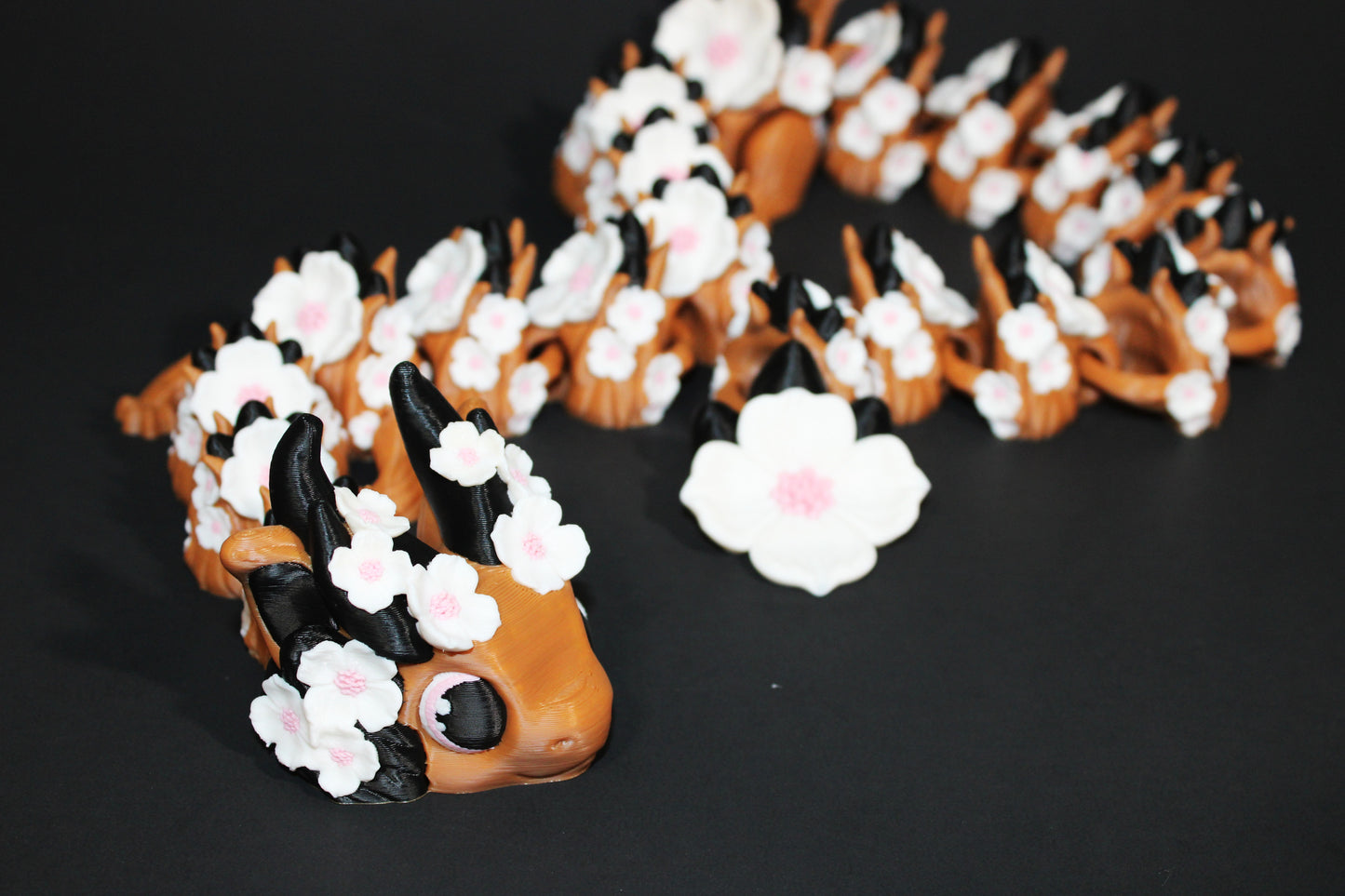 Dogwood Dragon27.5" Long Articulated 3d Printed Figurine - Wonderland 3D Printing