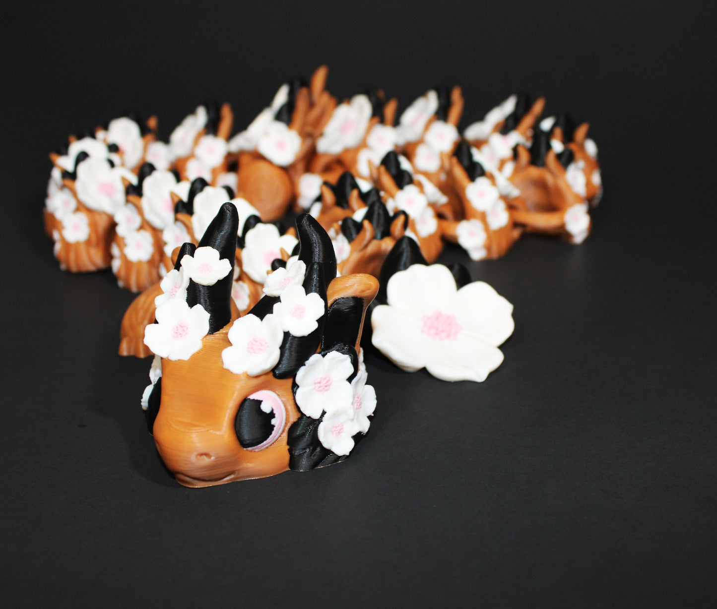 Dogwood Dragon27.5" Long Articulated 3d Printed Figurine - Wonderland 3D Printing