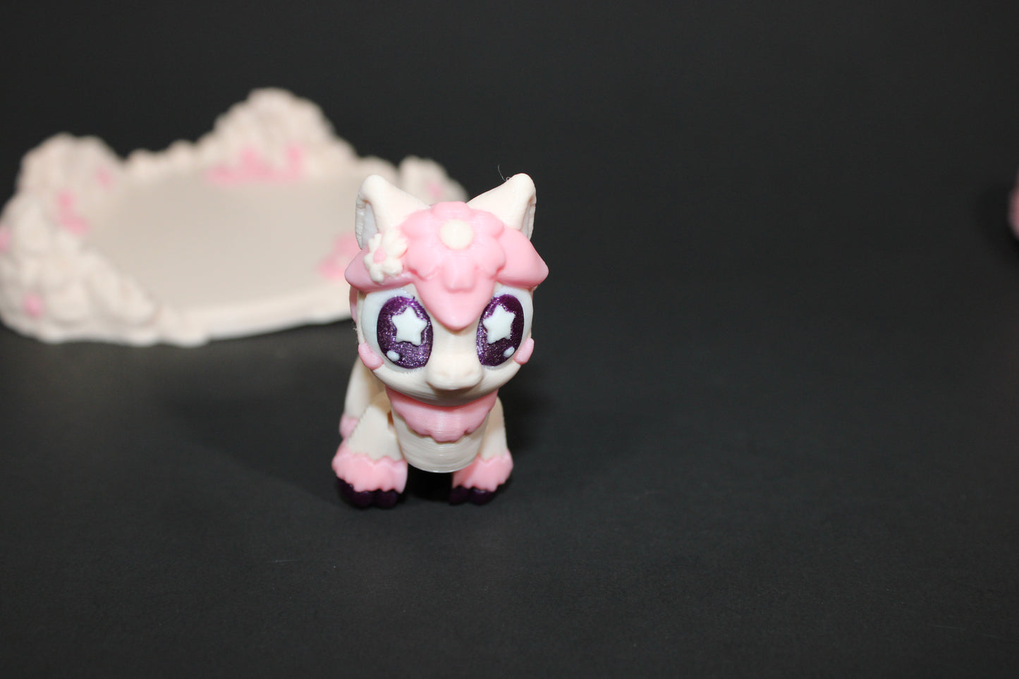 3D Printed Articulated Sakura Unicorn and Sakura Horse or Unicorn and Horse