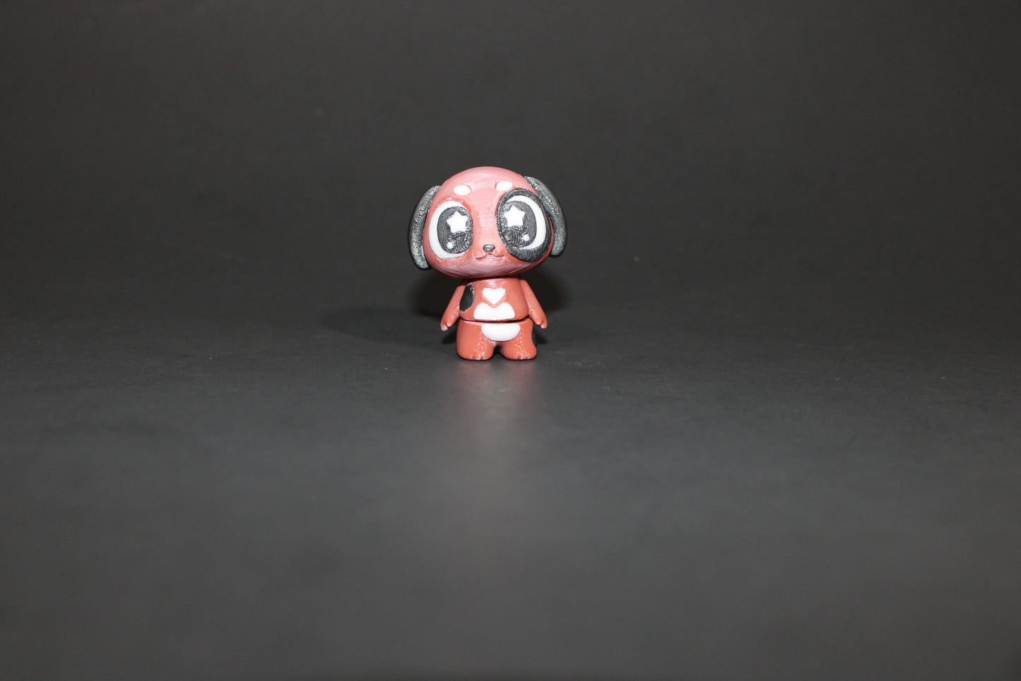 3D-printed Flexi Cute Puppy with Dog Bed 1.75" Tall - Wonderland 3D Printing