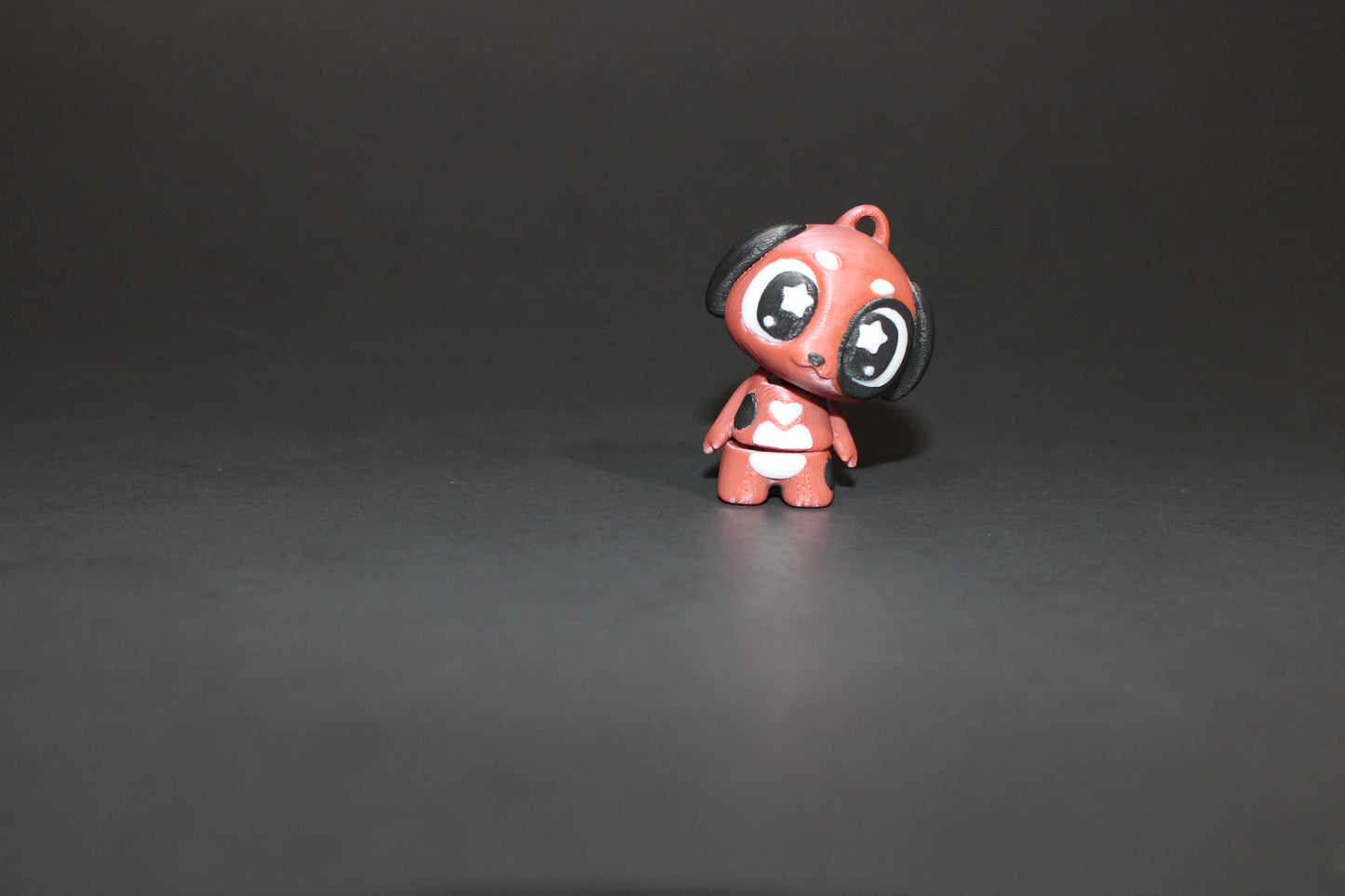3D-printed Flexi Cute Puppy with Dog Bed 1.75" Tall - Wonderland 3D Printing
