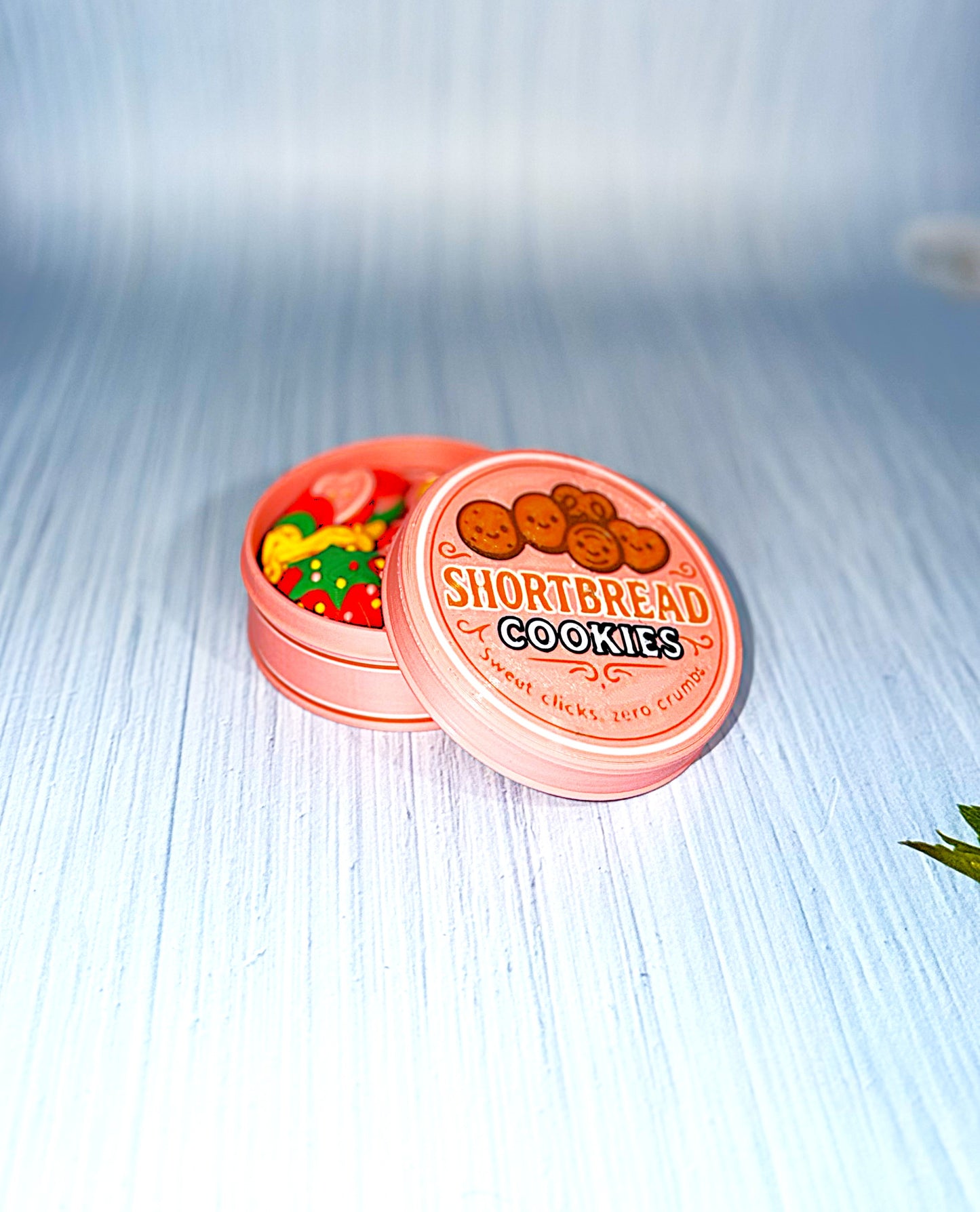 Clicker Sugar Cookie Container with Sewing Edition Options-3d printed - Wonderland 3D Printing