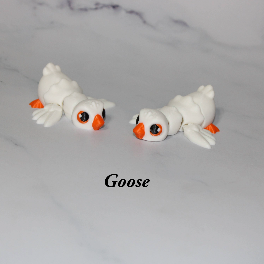 Mini Birds Articulated 3d Printed Figurine