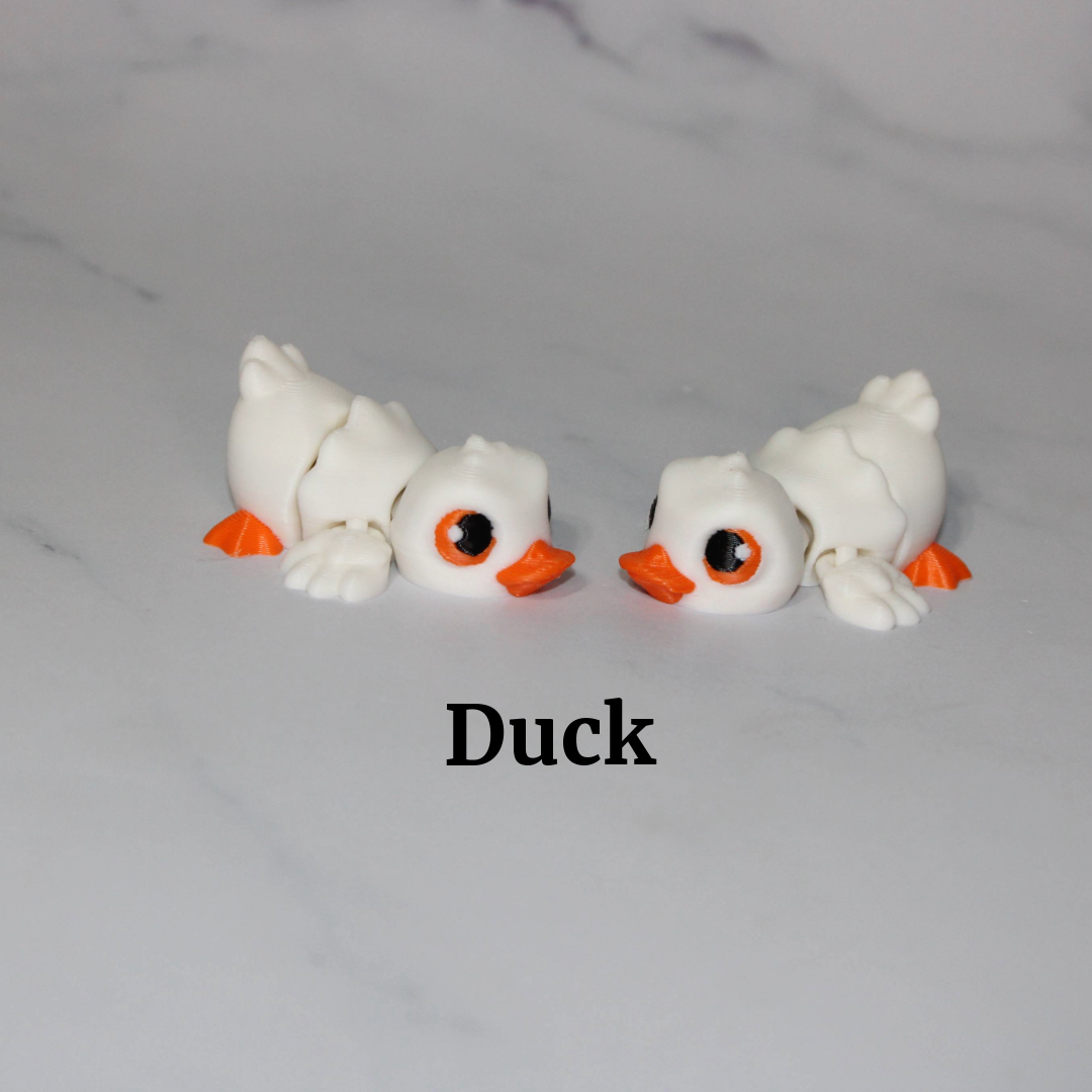 Mini Birds Articulated 3d Printed Figurine