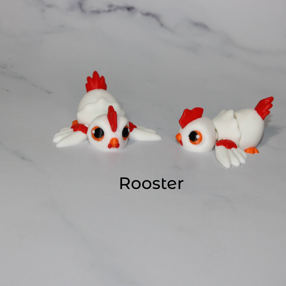 Mini Birds Articulated 3d Printed Figurine