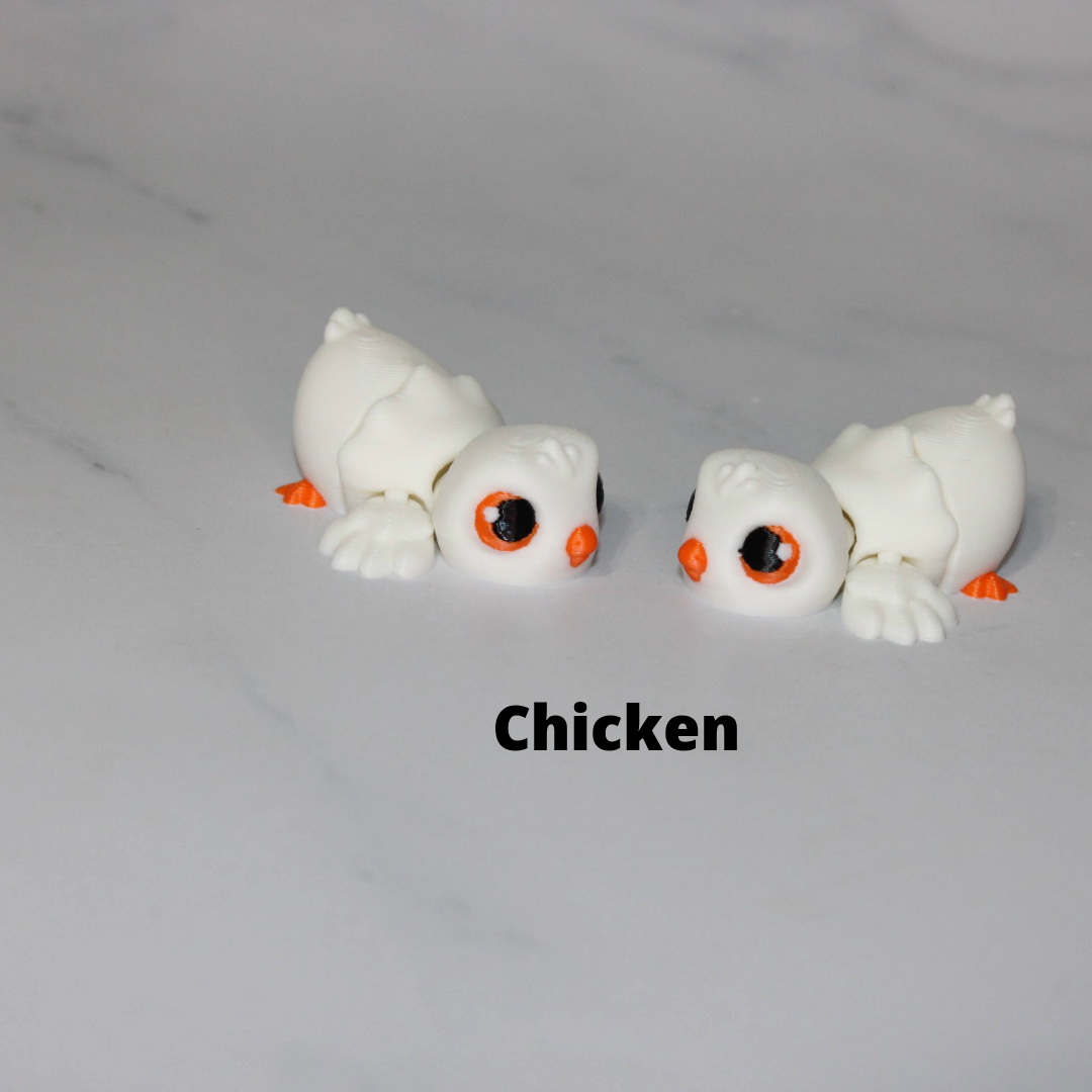 Mini Birds Articulated 3d Printed Figurine