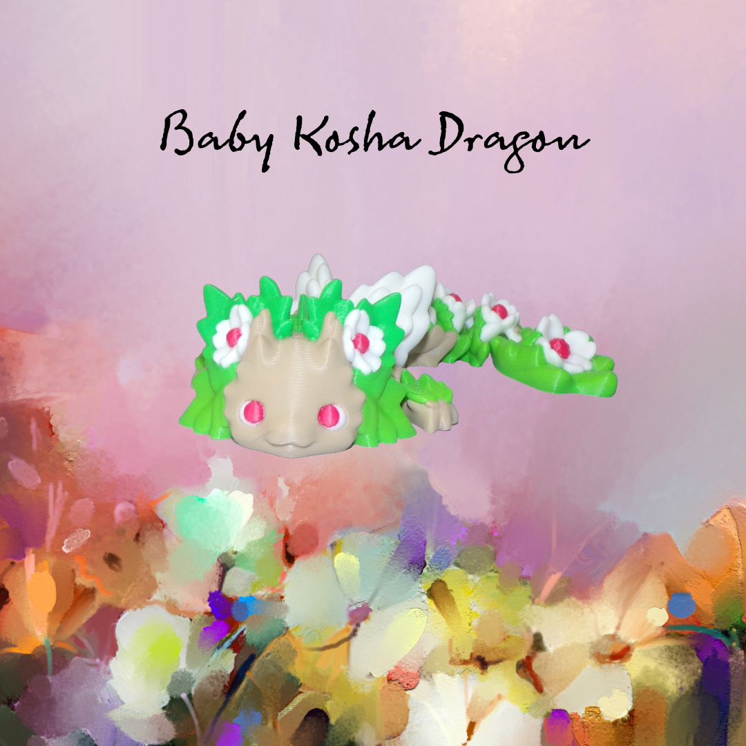 Baby Kosha Dragon Articulated 3d Printed Figurine (Copy) - Wonderland 3D Printing