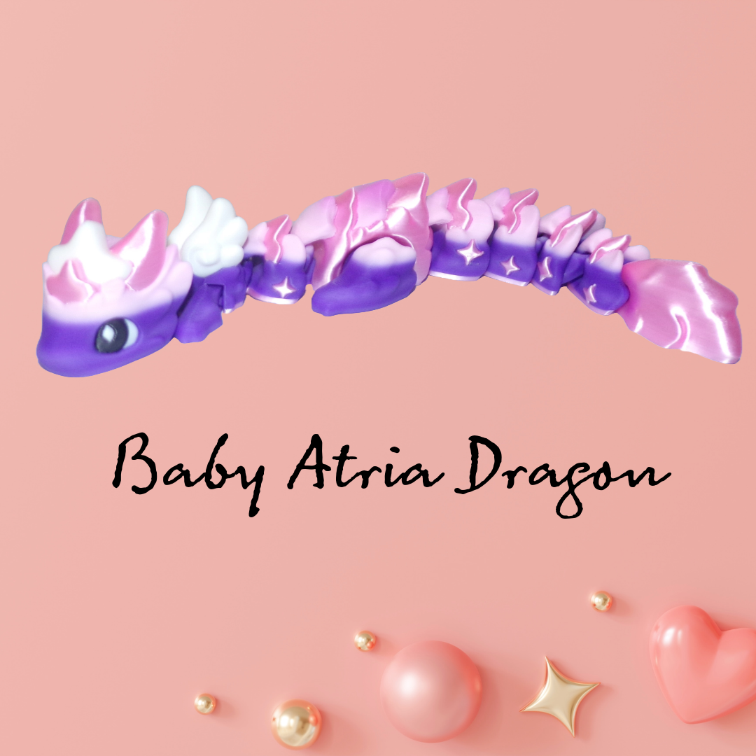 Baby Kaida Dragon Articulated 3d Printed Figurine - Wonderland 3D Printing