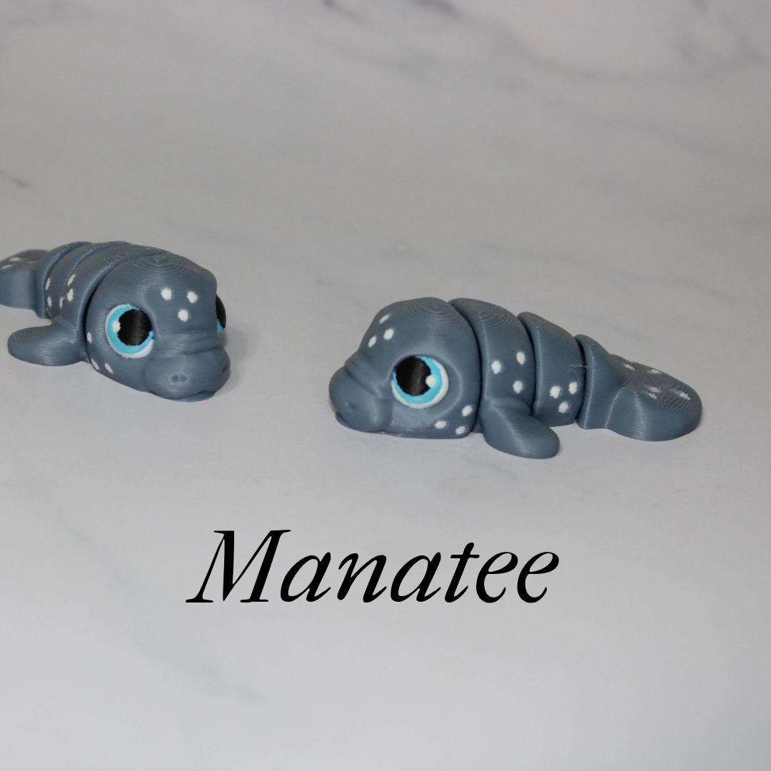 Mini Sea Creatures- Variety to choose from- Articulated 3d Printed Figurine