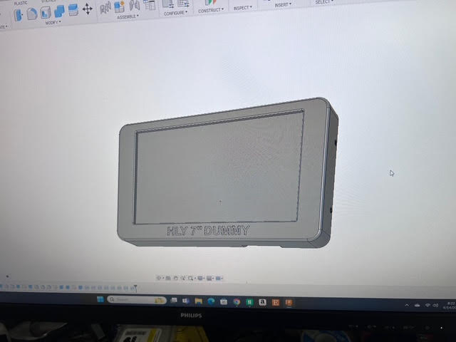 Holley EFI 7" Digital Dash Dummy for Mockup Fabrication, Dummy, Customization available.