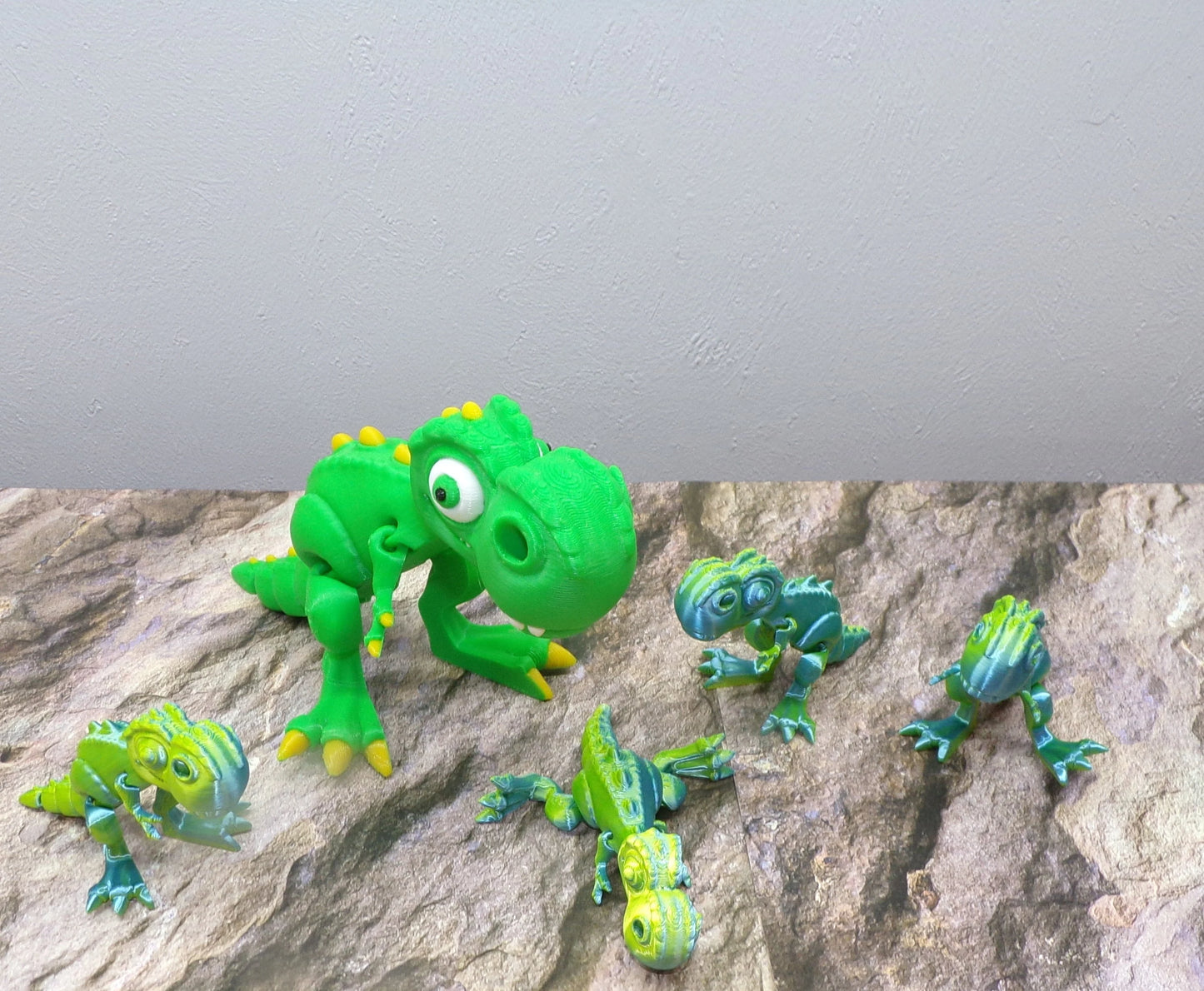 Cute T-Rex: 3D Printed, Articulated - Wonderland 3D Printing