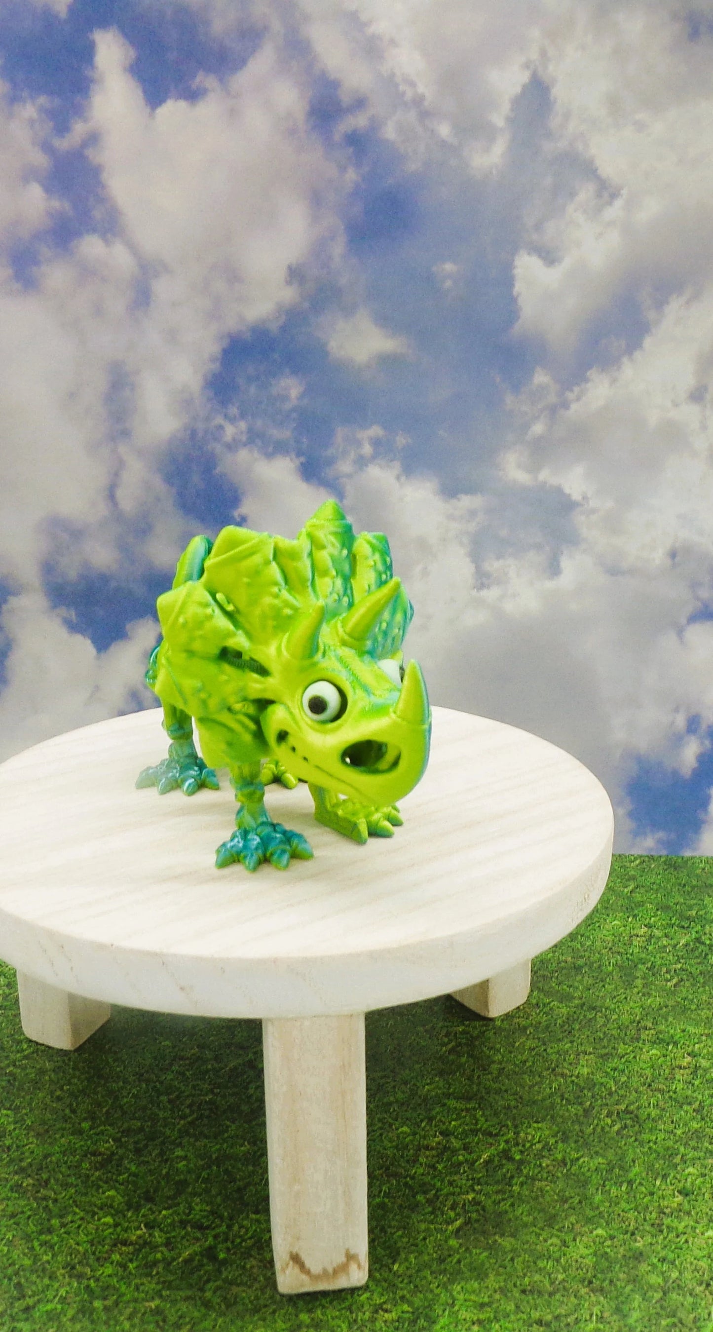 Triceratops Skeleton: 3D Printed, Articulated - Wonderland 3D Printing