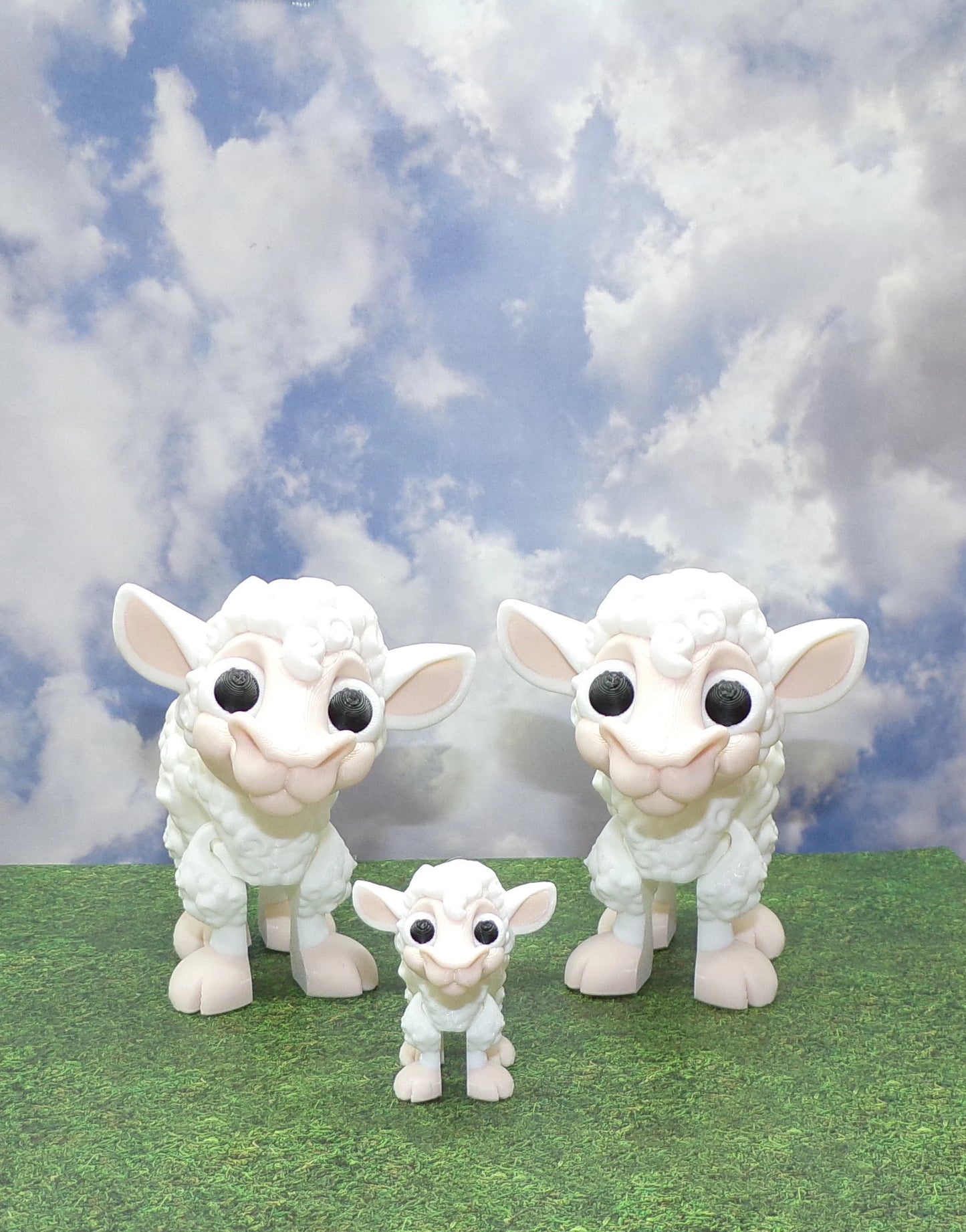 Lamb 3D Printed Articulated Figurine - Wonderland 3D Printing