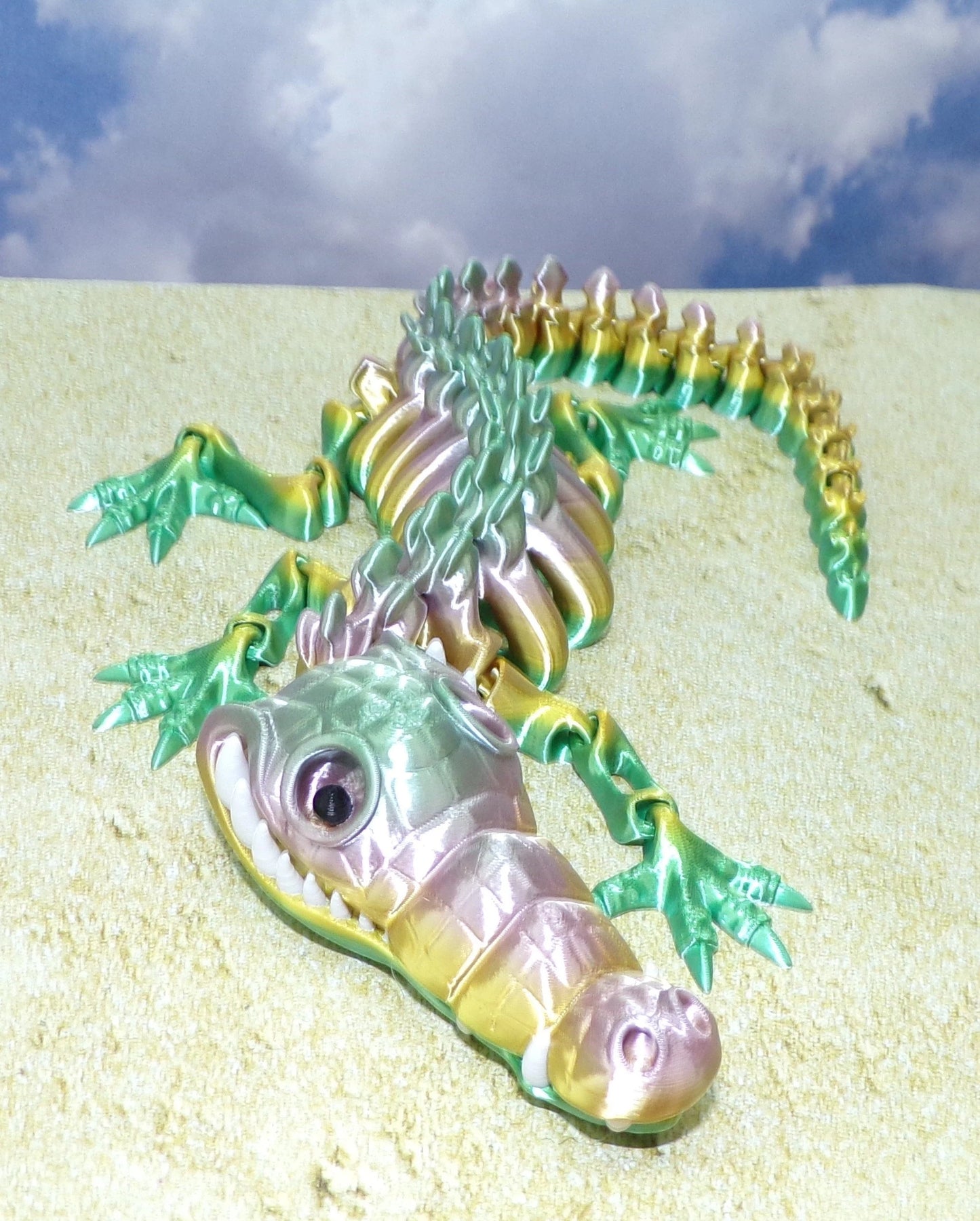 Crocodile Skeleton - Wonderland 3D Printing