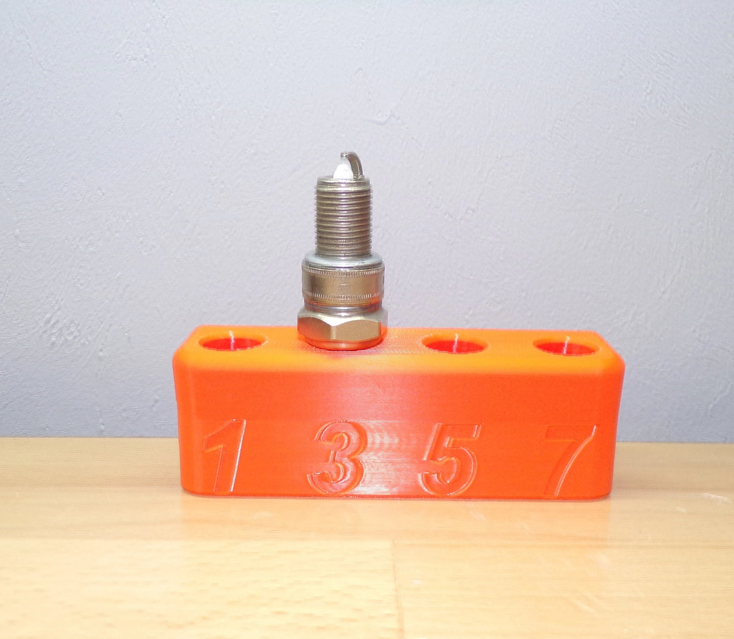 Spark Plug Holder for Reading, Indexing, or Setting Plugs - Wonderland 3D Printing