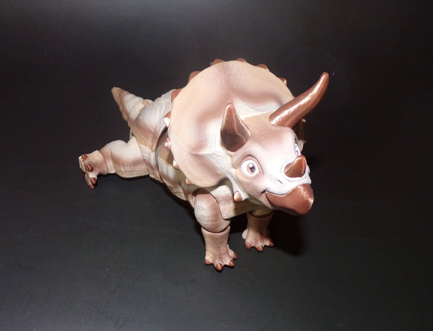 Triceratops: 3D Printed, Articulated - Wonderland 3D Printing