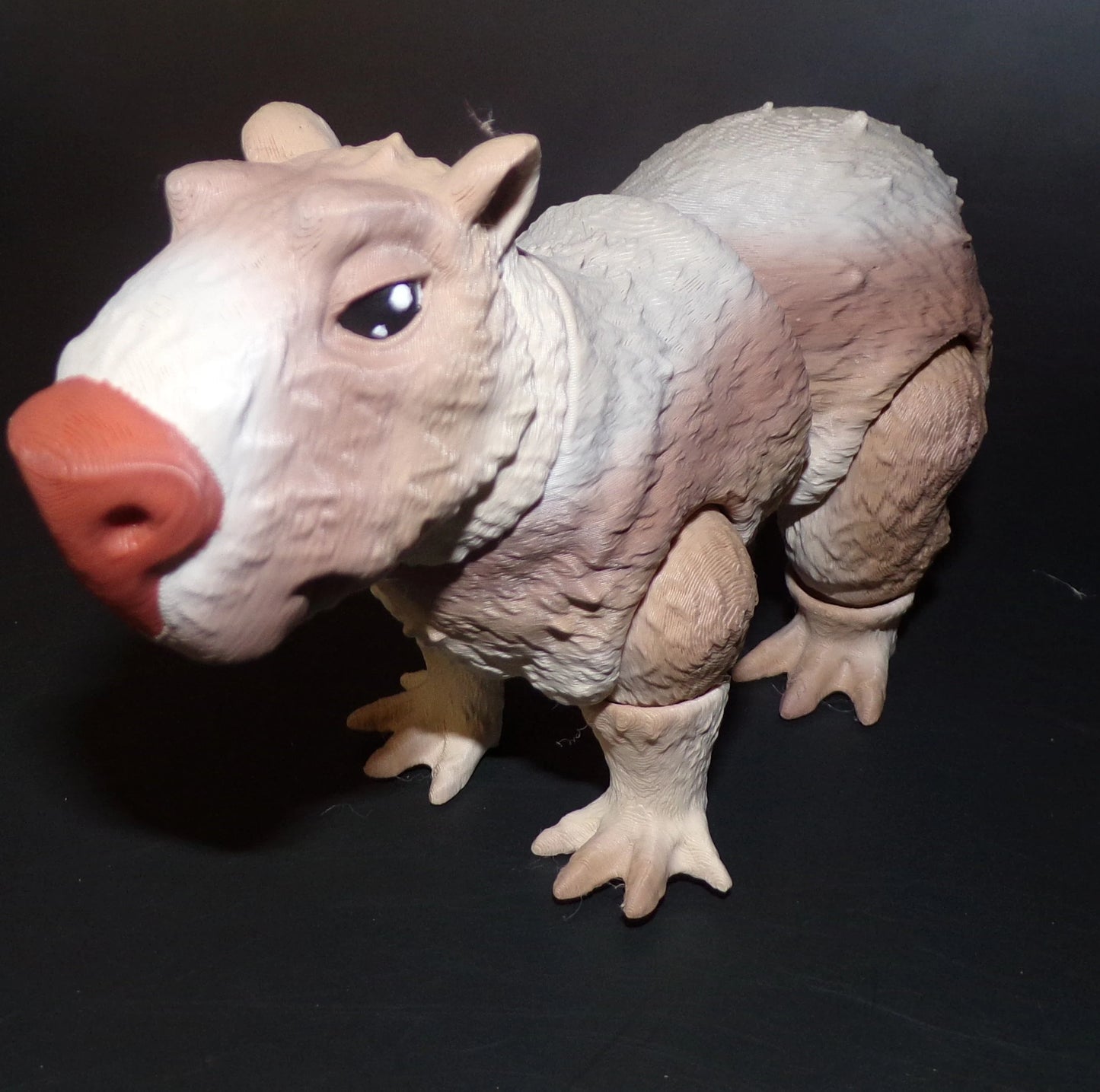 Capybara 3D Printed Articulated Flexi Fidget - Wonderland 3D Printing