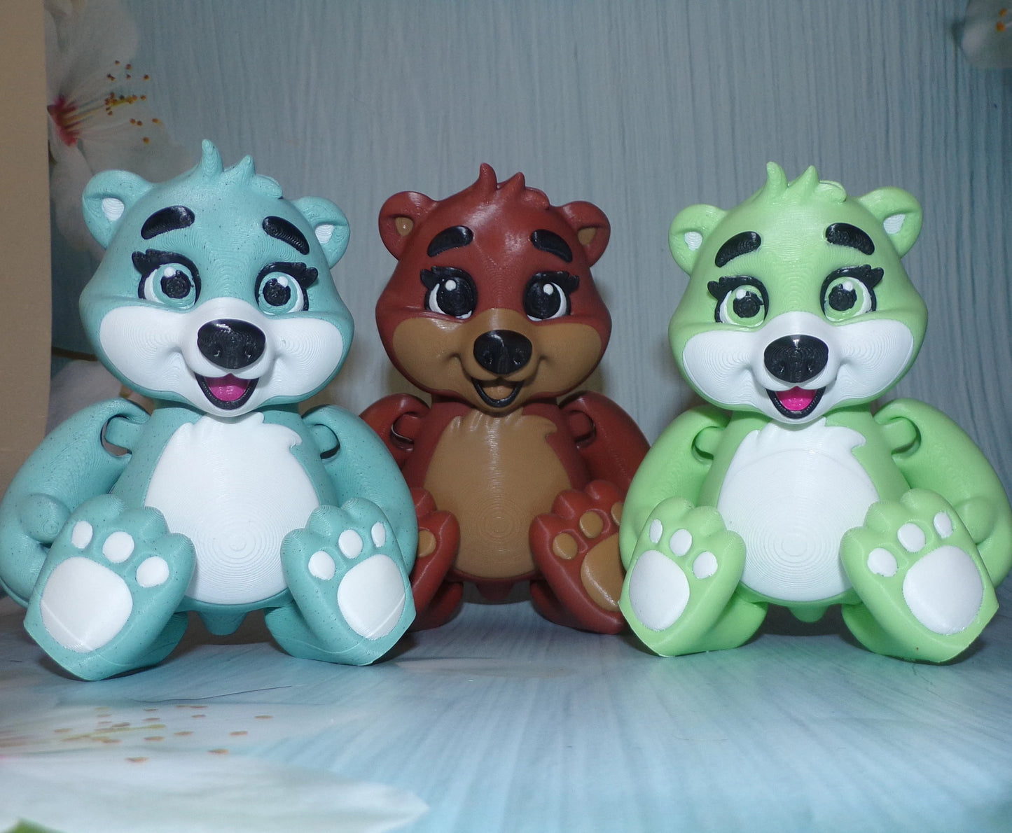 Teddy Bear 3D Printed Articulated Figurine - Wonderland 3D Printing