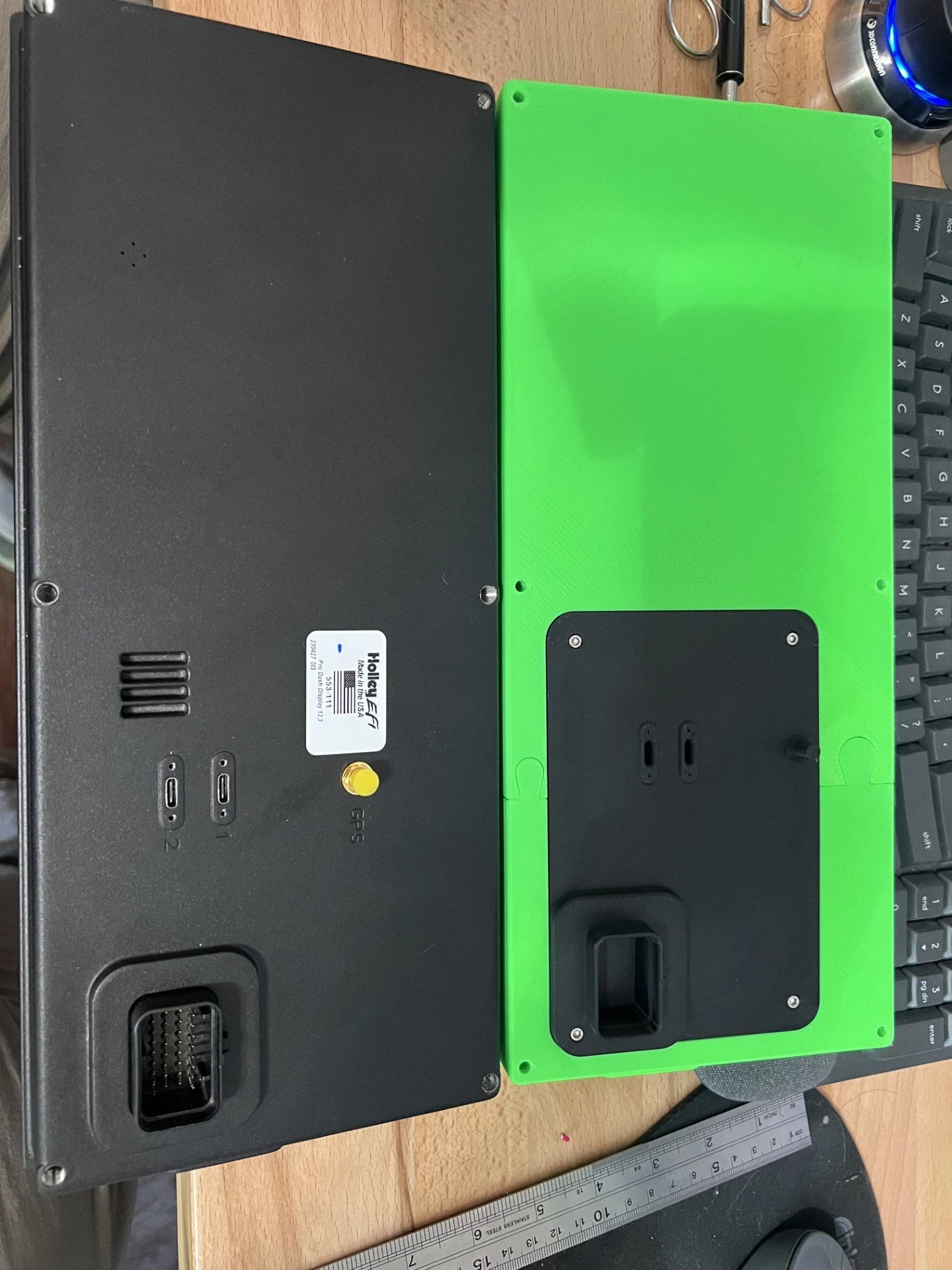 Holley Pro Dash 12.3 Dummy for Mockup Fabrication, ECU Dummy, Customization available. - Wonderland 3D Printing