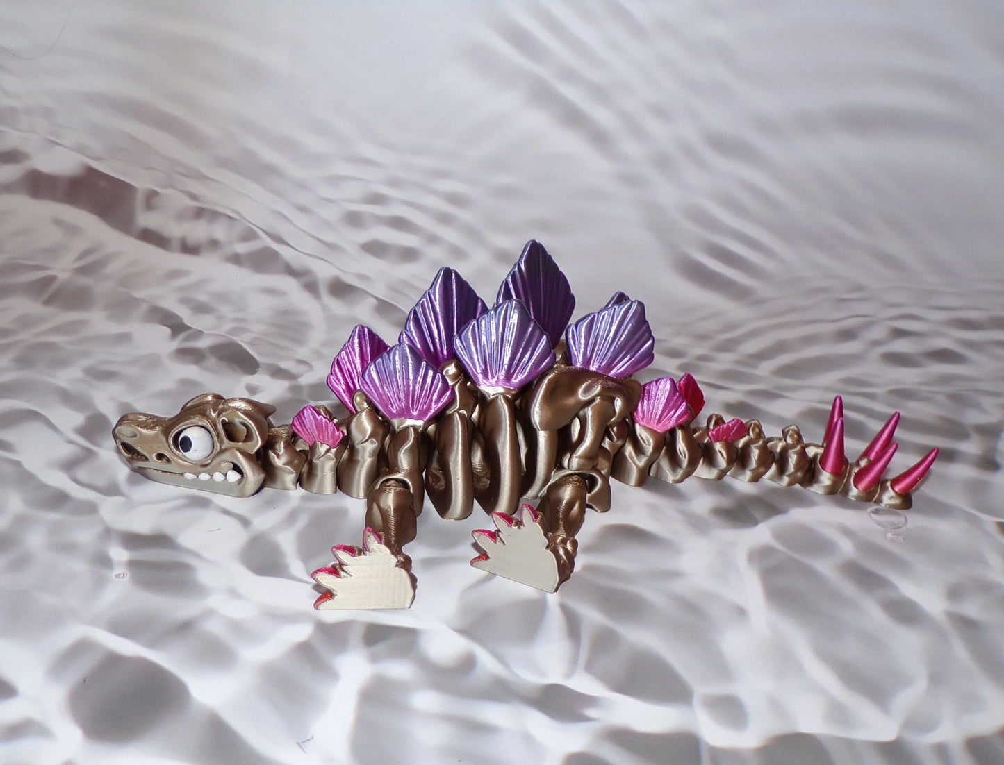 Stegosaurus Skeleton: 3D Printed, Articulated - Wonderland 3D Printing