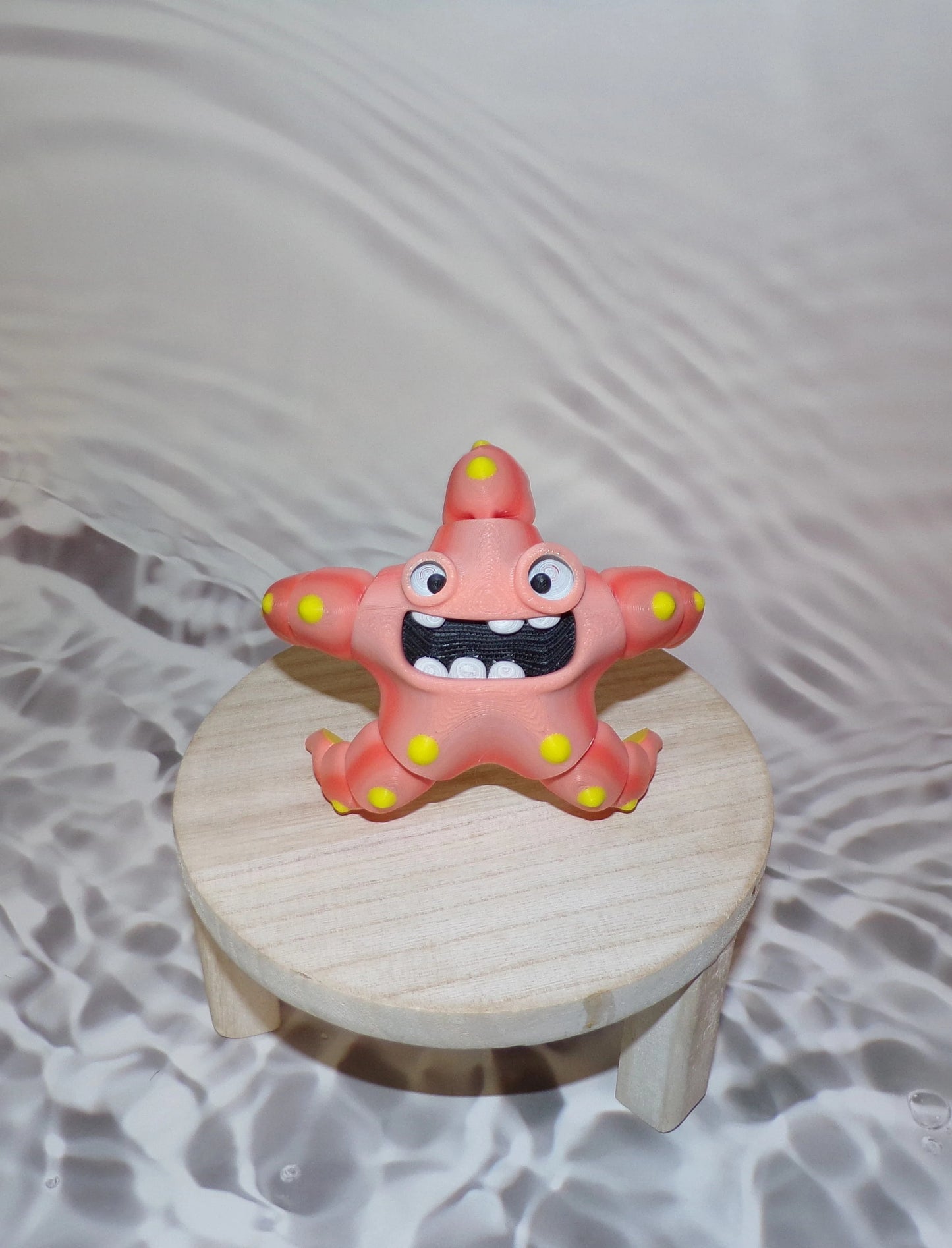 Playful Starfish 3d printed articulated Flexi Fidget Toy - Wonderland 3D Printing