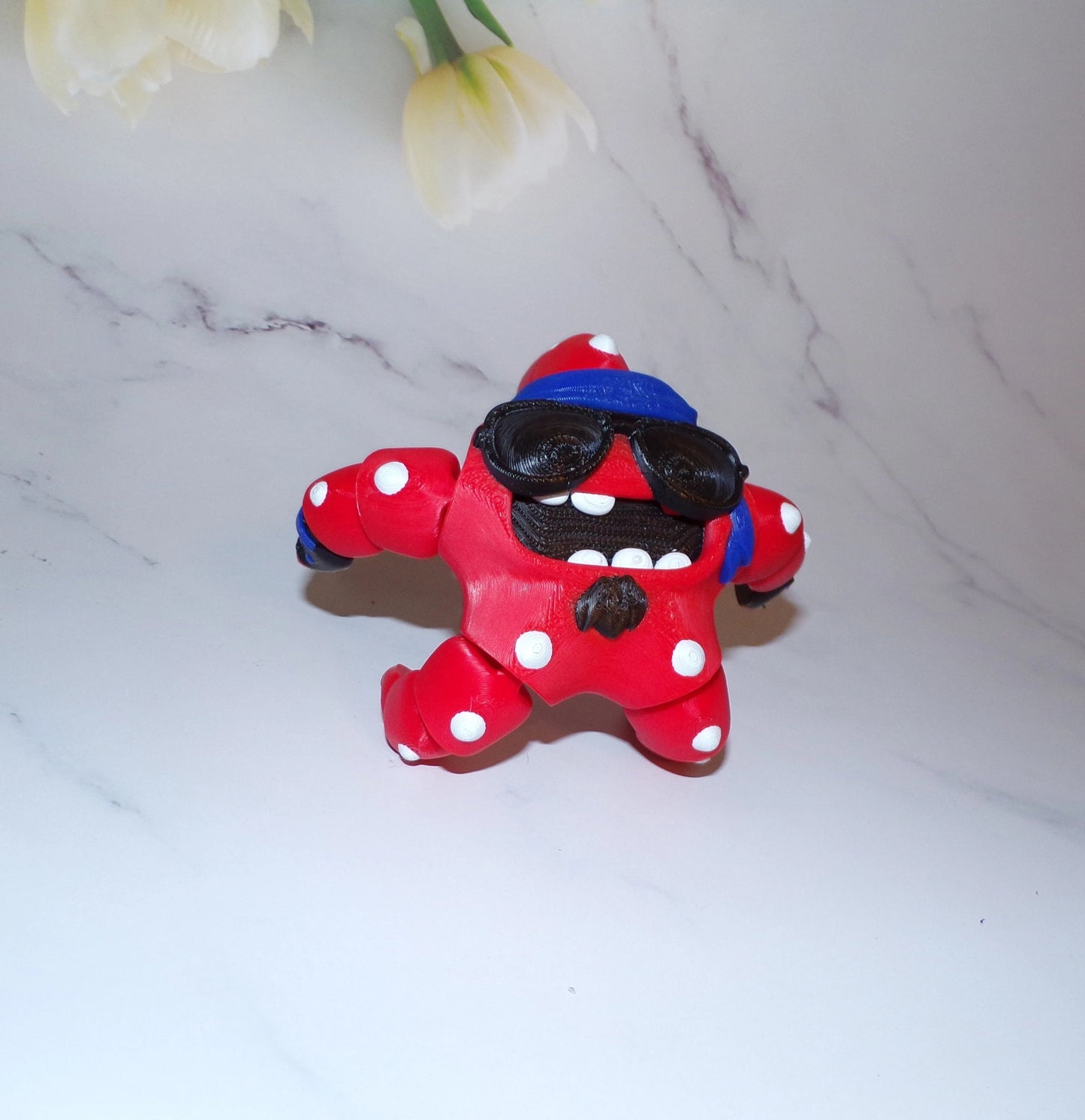 Playful Starfish 3d printed articulated Flexi Fidget Toy - Wonderland 3D Printing
