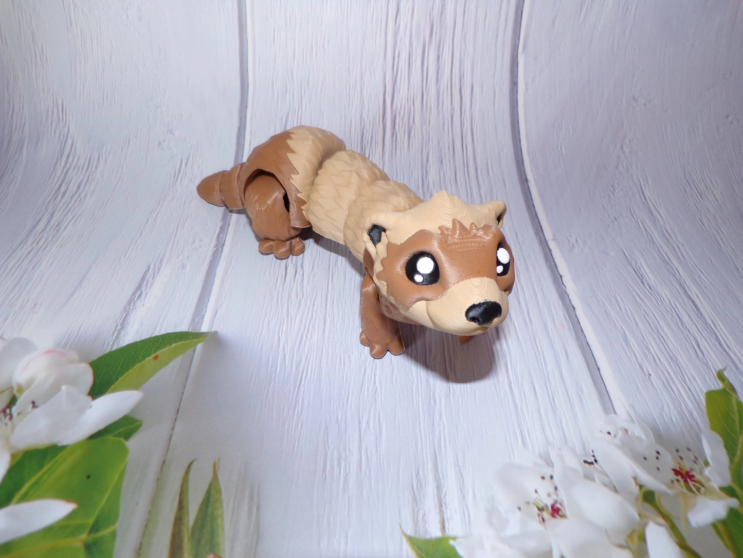 Ferret or Baby Ferret 3D Printed Articulated Figurine - Wonderland 3D Printing