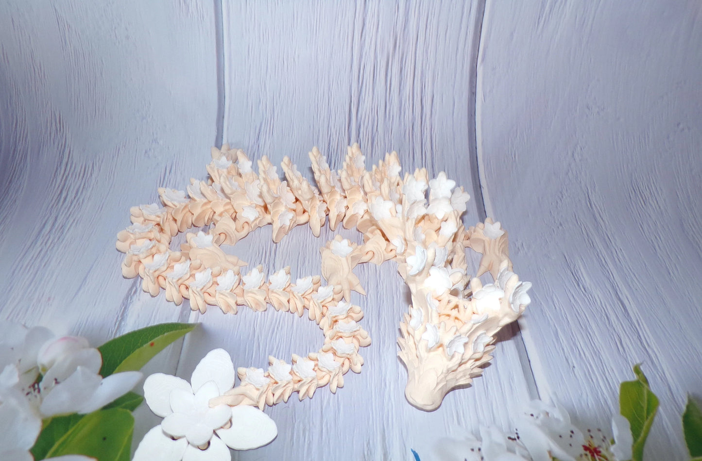 Cherry Blossom Dragon: 3D Printed Articulated - Wonderland 3D Printing