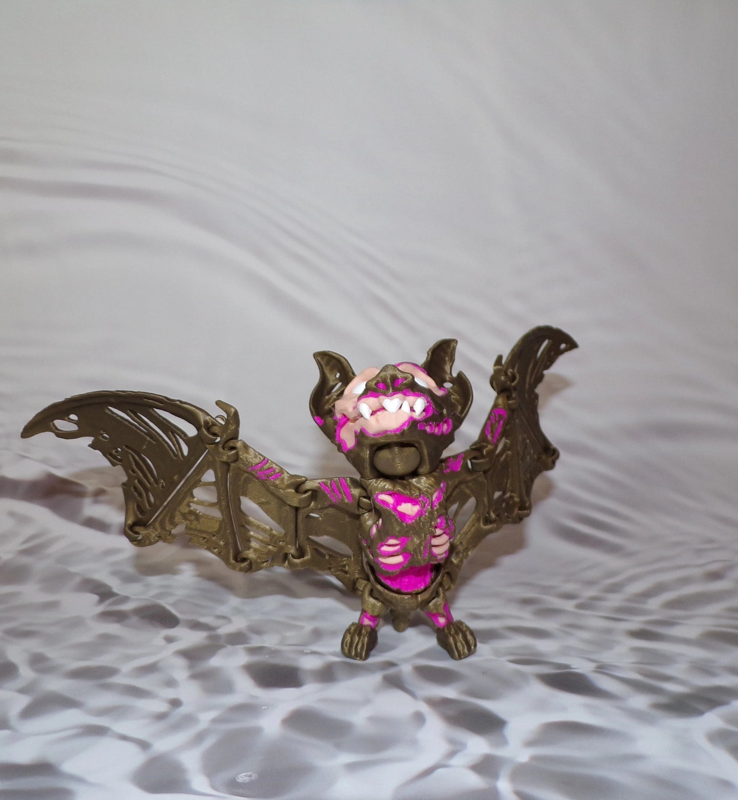 Zombie Bat: 3D Printed, Articulated - Wonderland 3D Printing