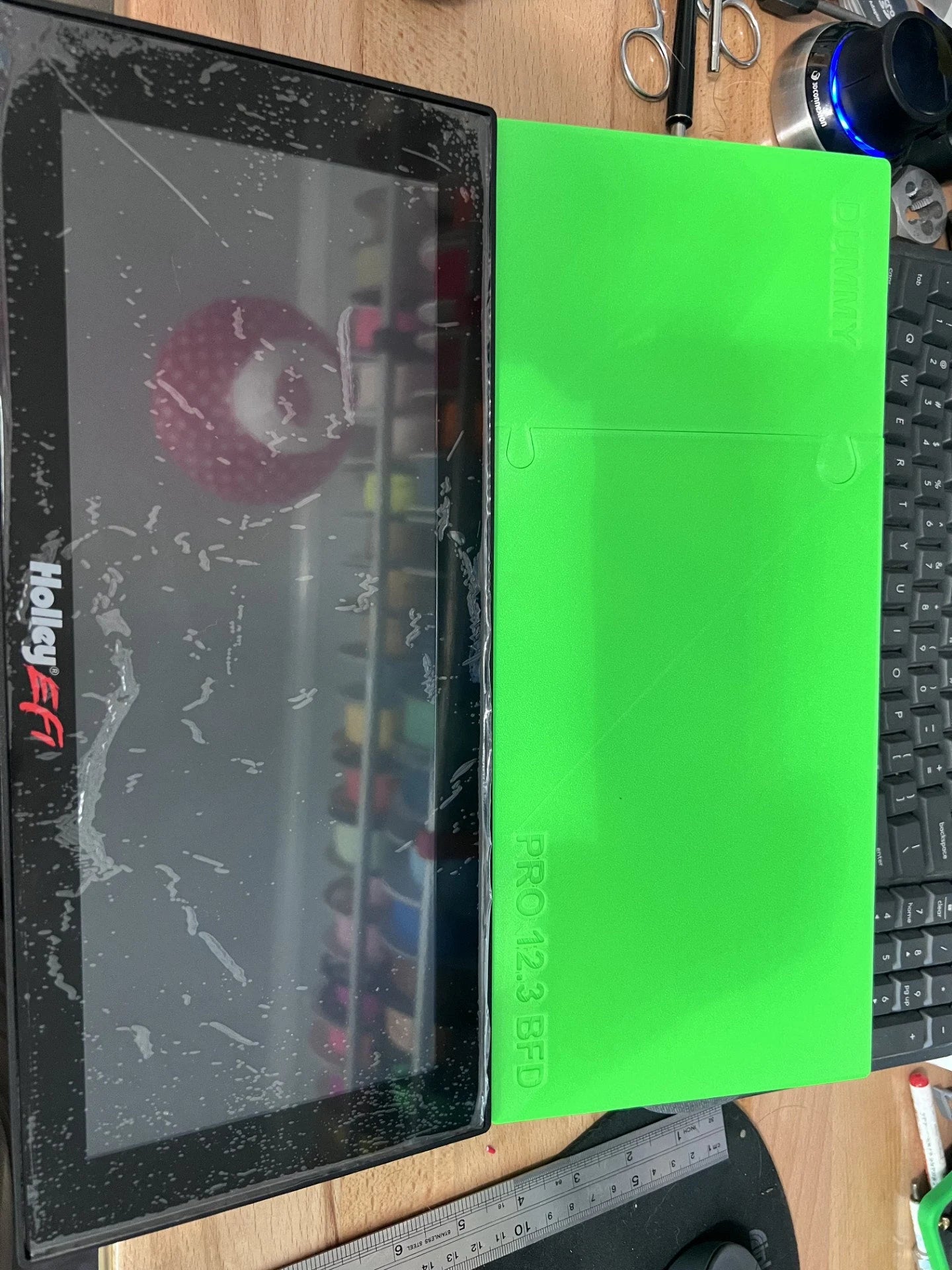 Holley Pro Dash 12.3 Dummy for Mockup Fabrication, ECU Dummy, Customization available. - Wonderland 3D Printing