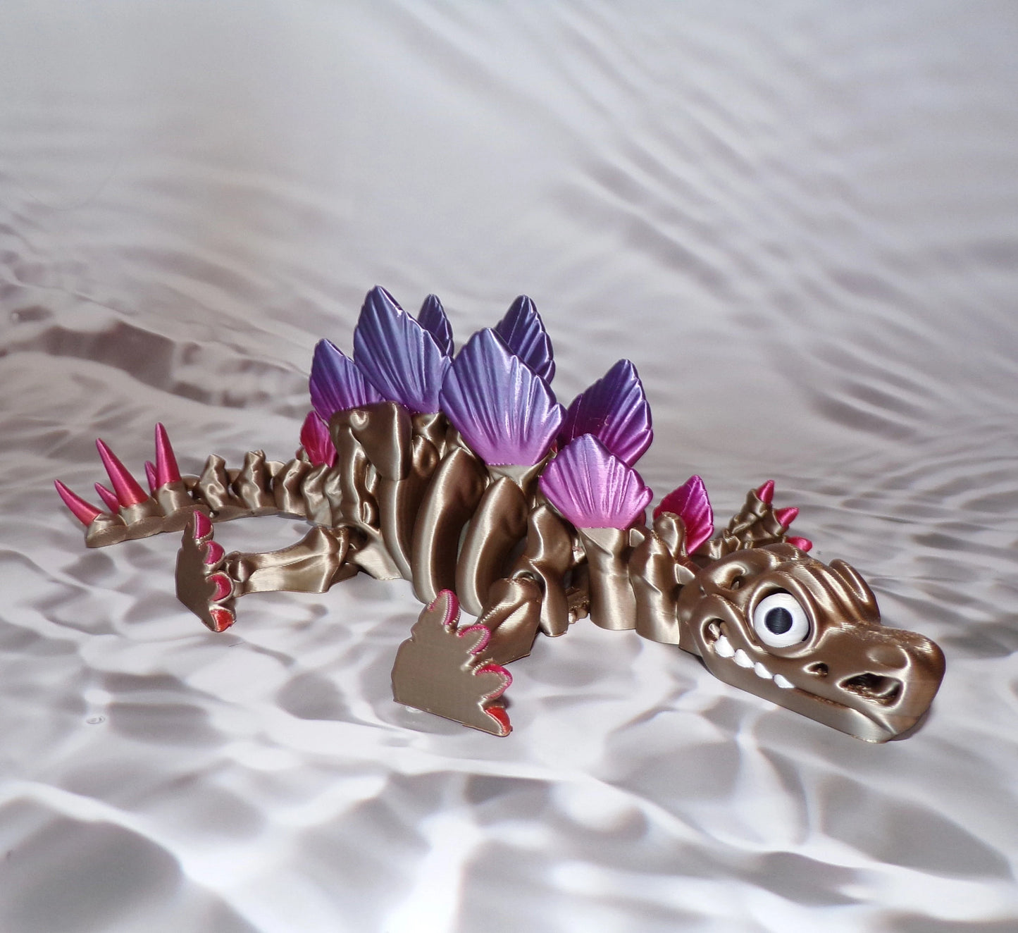 Stegosaurus Skeleton: 3D Printed, Articulated - Wonderland 3D Printing