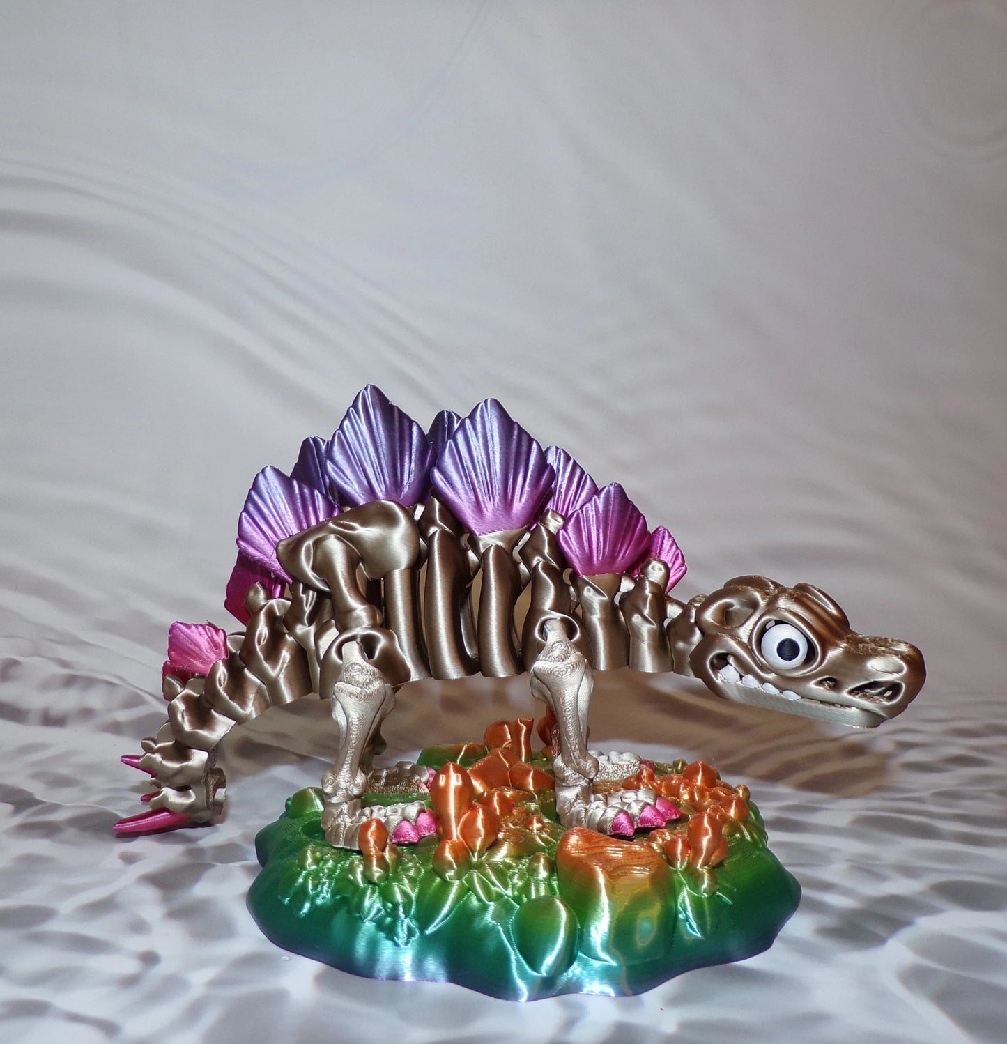 Stegosaurus Skeleton: 3D Printed, Articulated - Wonderland 3D Printing