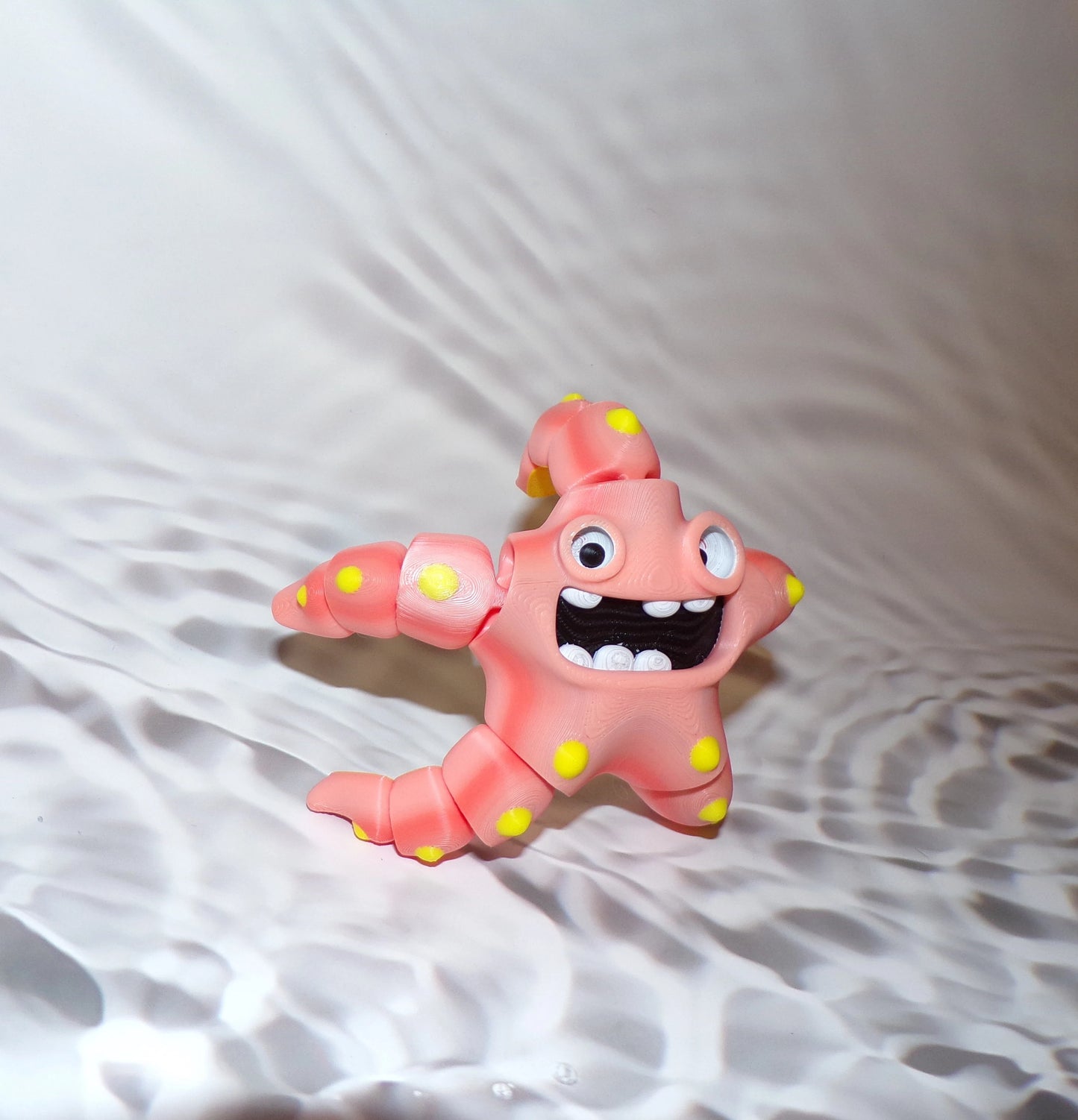 Playful Starfish 3d printed articulated Flexi Fidget Toy - Wonderland 3D Printing