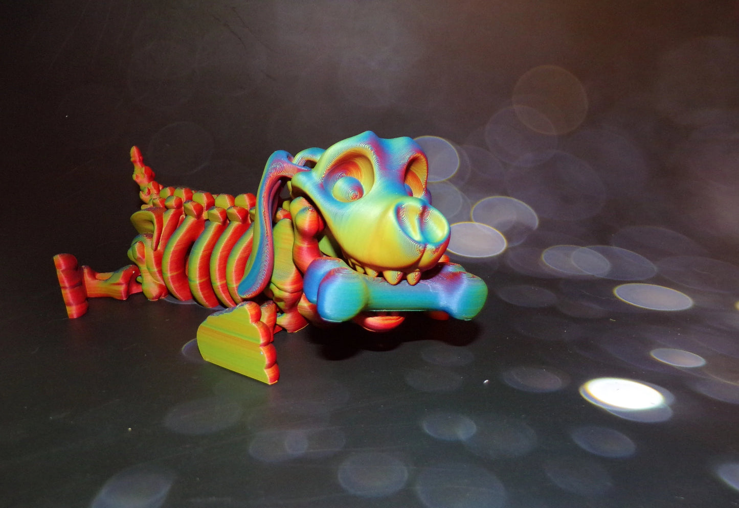 Dachshund Skeleton Dog:3D Printed, Fully Articulated Dachshund - Wonderland 3D Printing