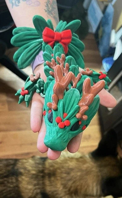 Mistletoe Baby Dragon - Wonderland 3D Printing