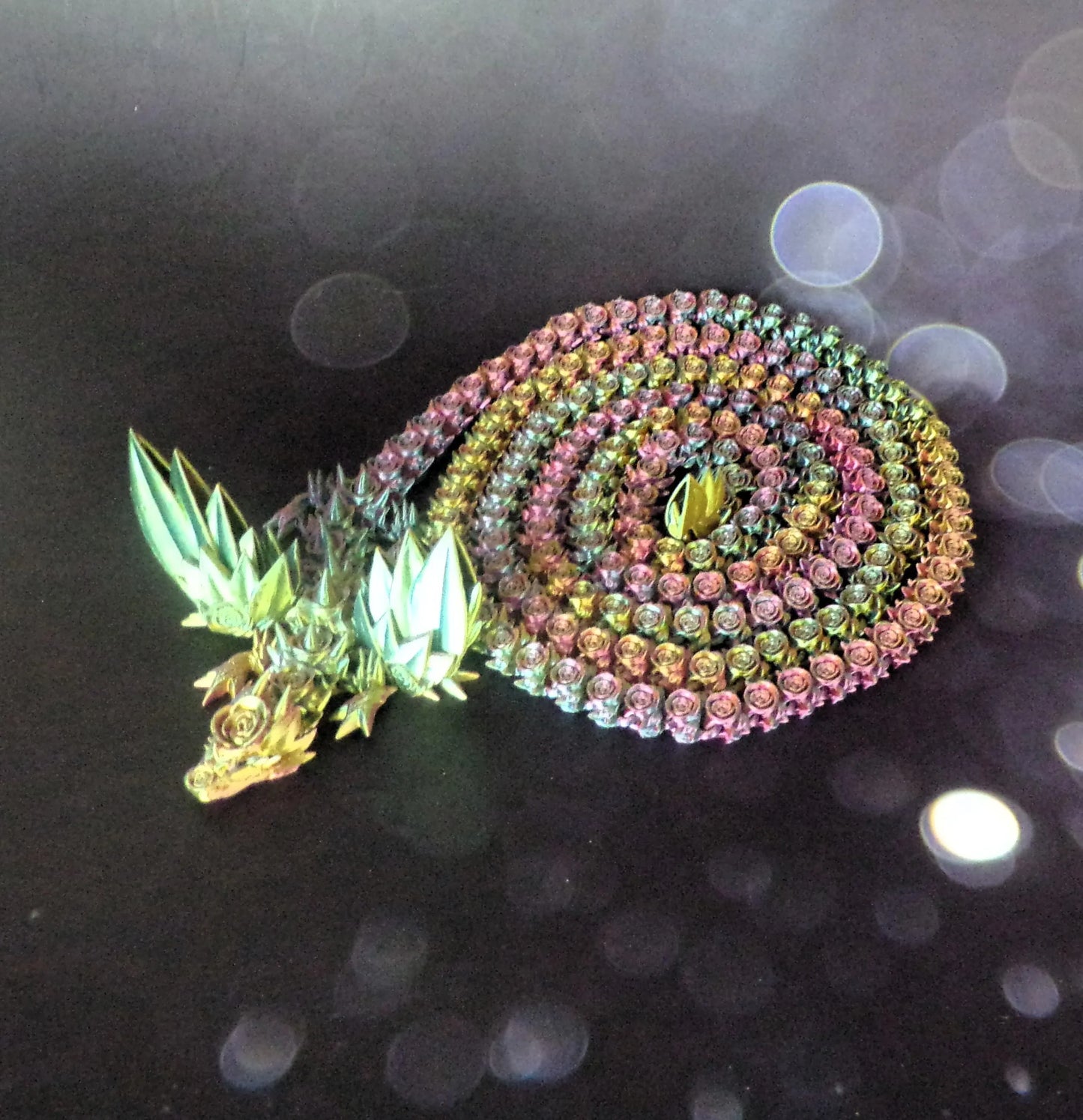 Tiny Rose Wing Dragon 6.75 Ft Long - Wonderland 3D Printing