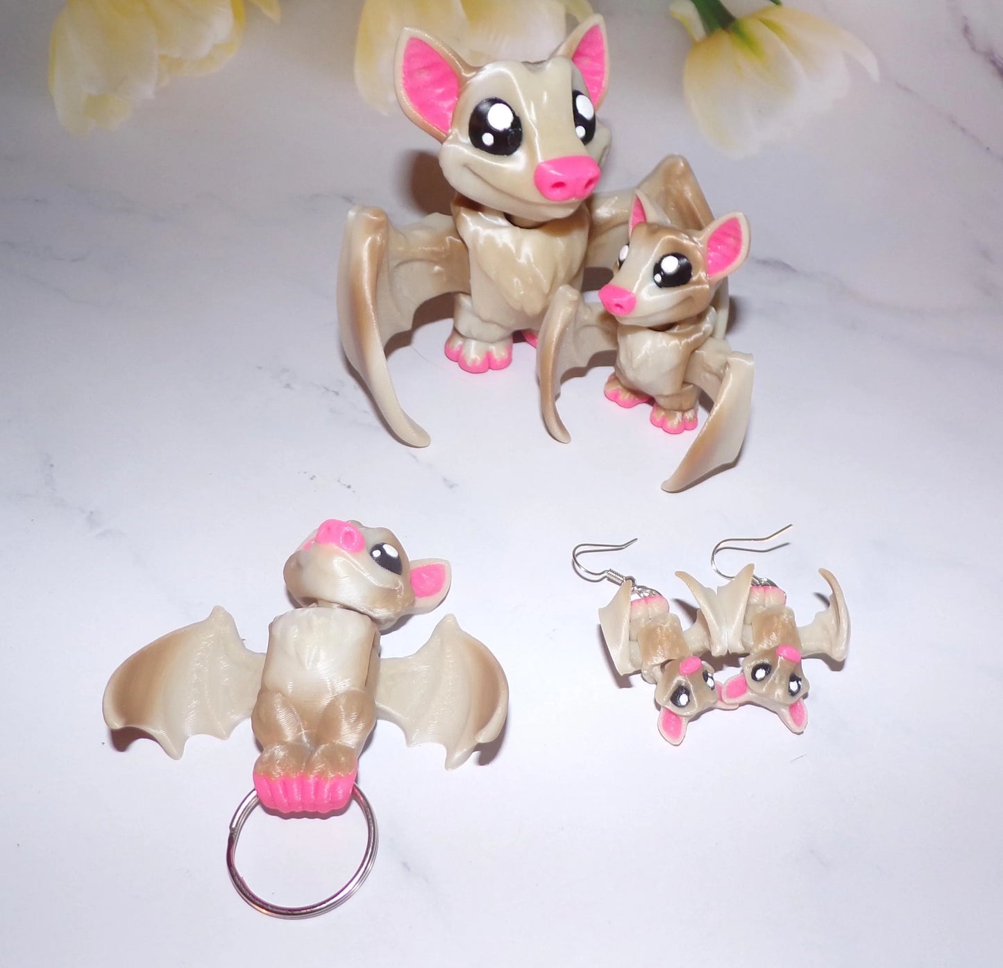 Fruit Bat: 3D Printed Fully Articulated Fruit Bat - Wonderland 3D Printing
