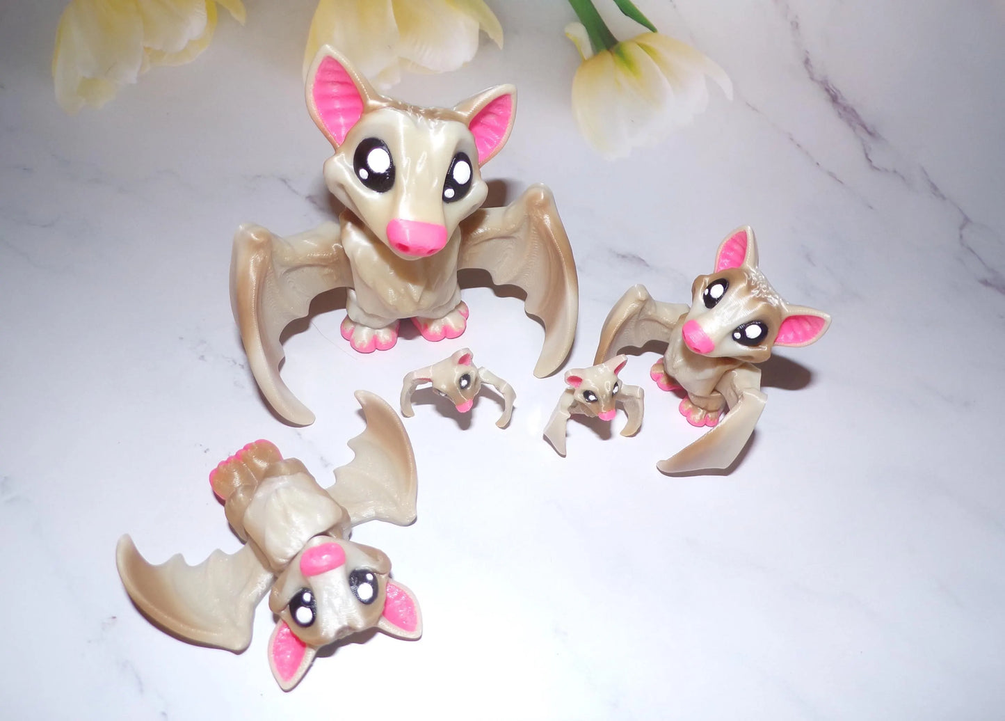 Fruit Bat: 3D Printed Fully Articulated Fruit Bat - Wonderland 3D Printing