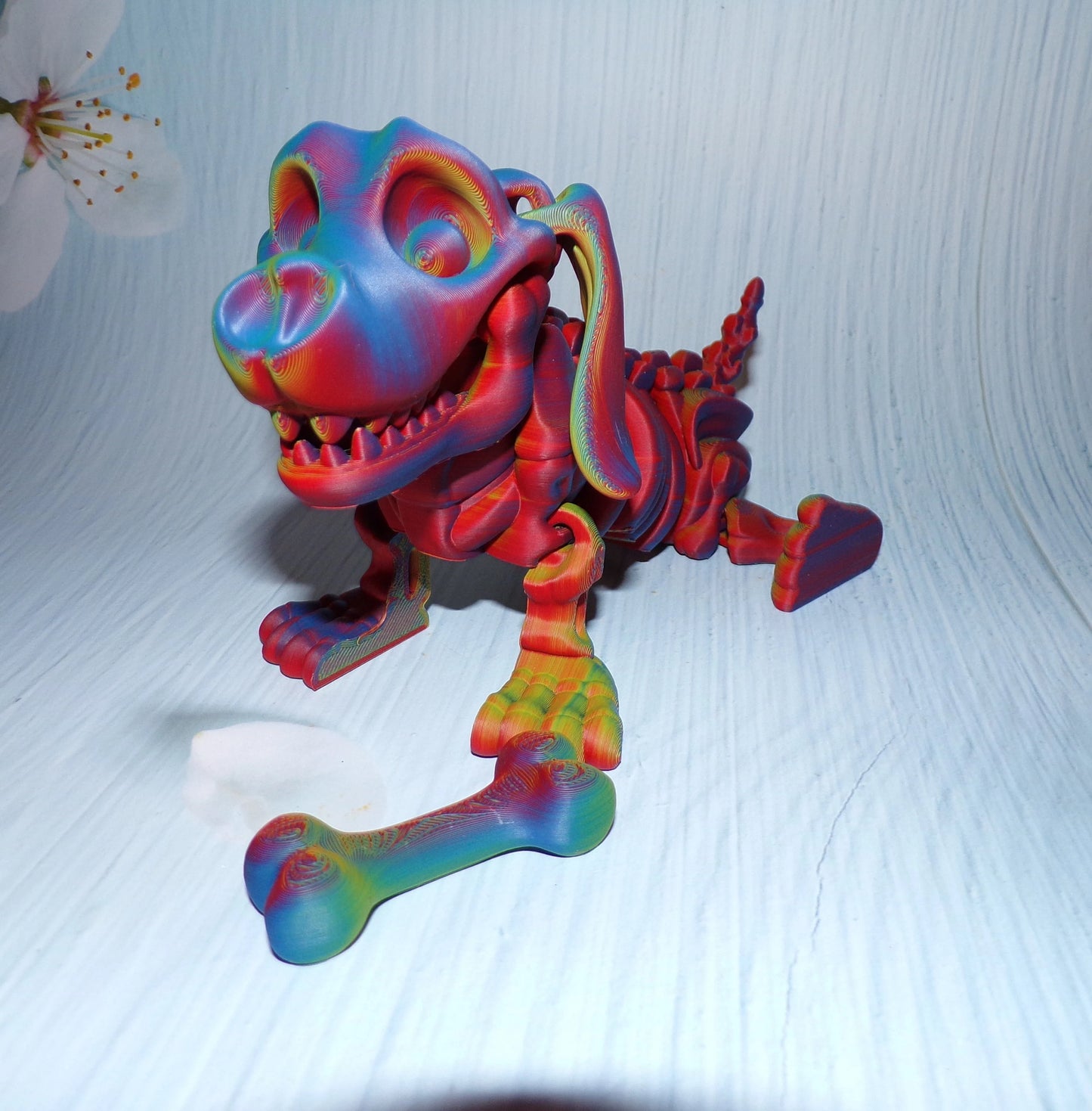 Dachshund Skeleton Dog:3D Printed, Fully Articulated Dachshund - Wonderland 3D Printing