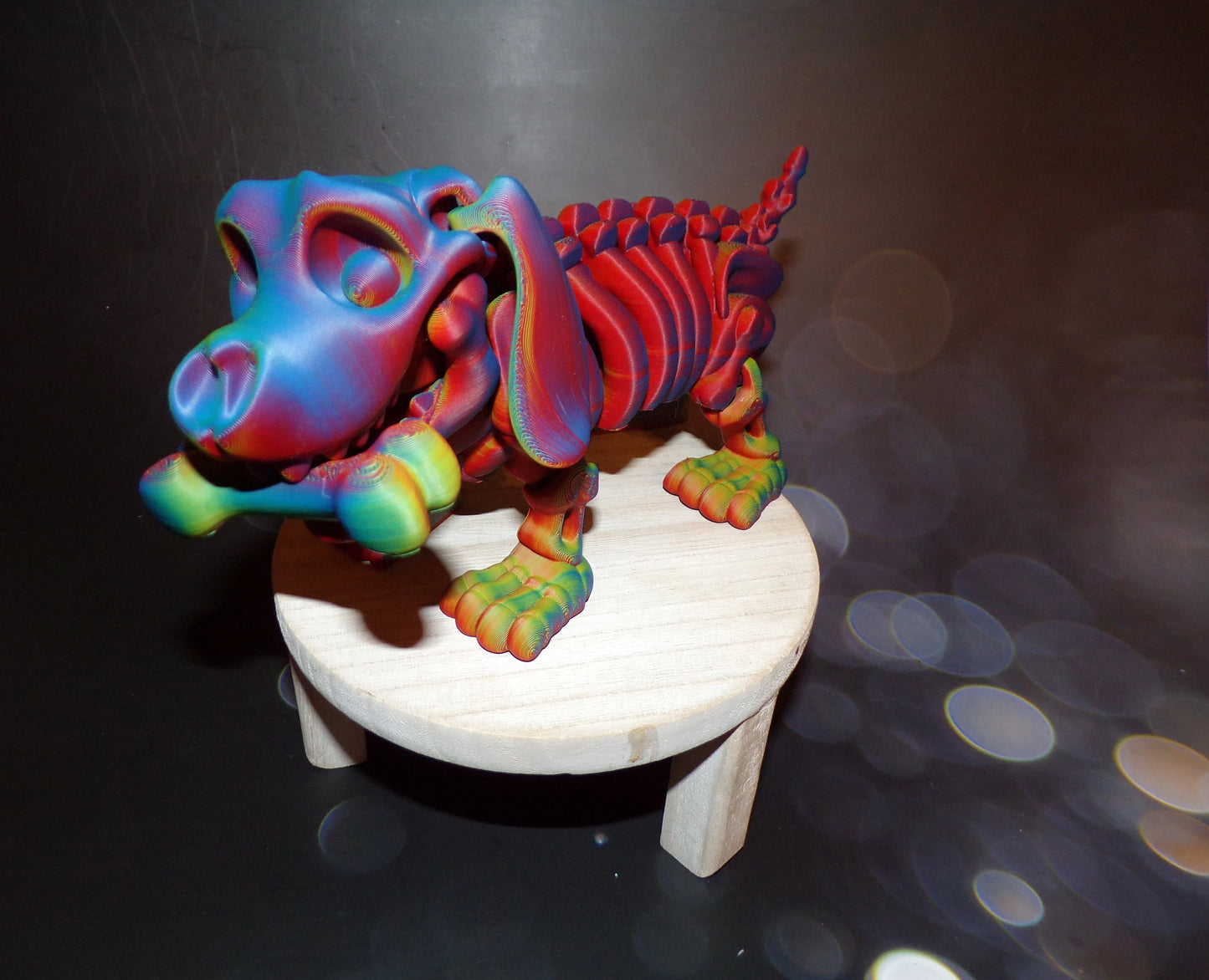 Dachshund Skeleton Dog:3D Printed, Fully Articulated Dachshund - Wonderland 3D Printing