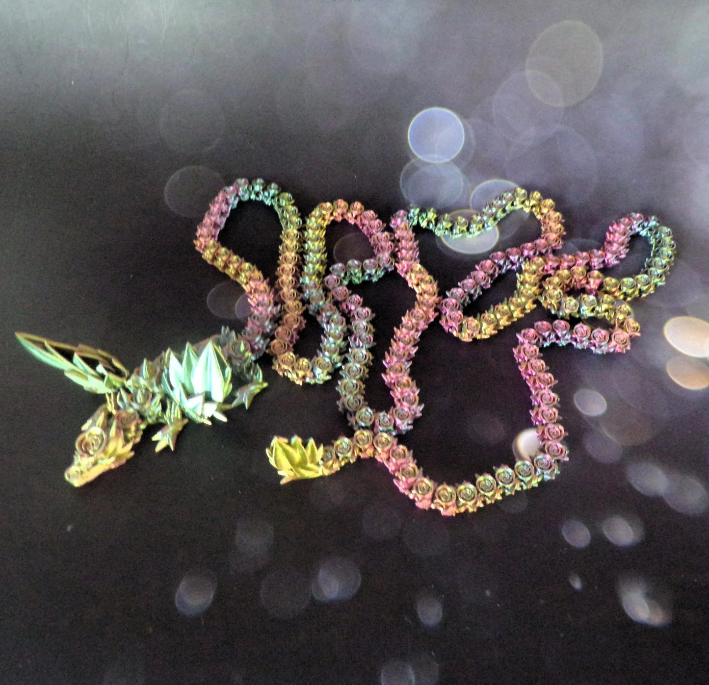 Tiny Rose Wing Dragon 6.75 Ft Long - Wonderland 3D Printing