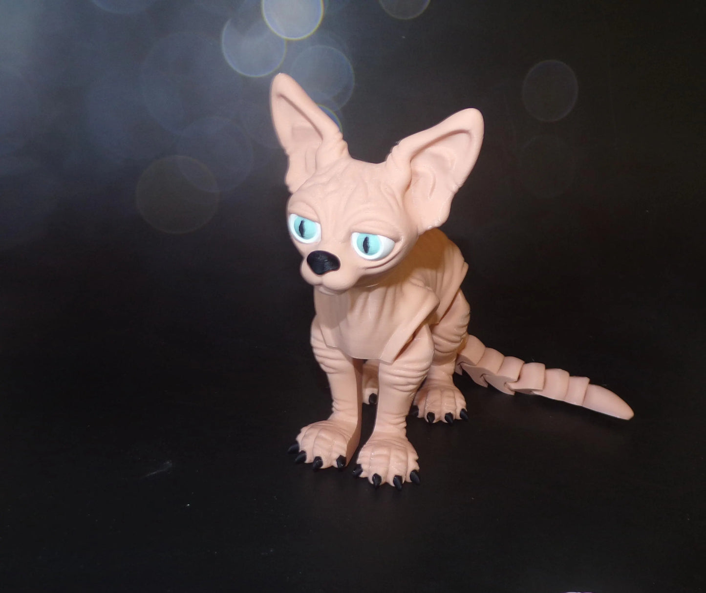 Sphinx Cat 3D Printed Articulated Figurine - Wonderland 3D Printing