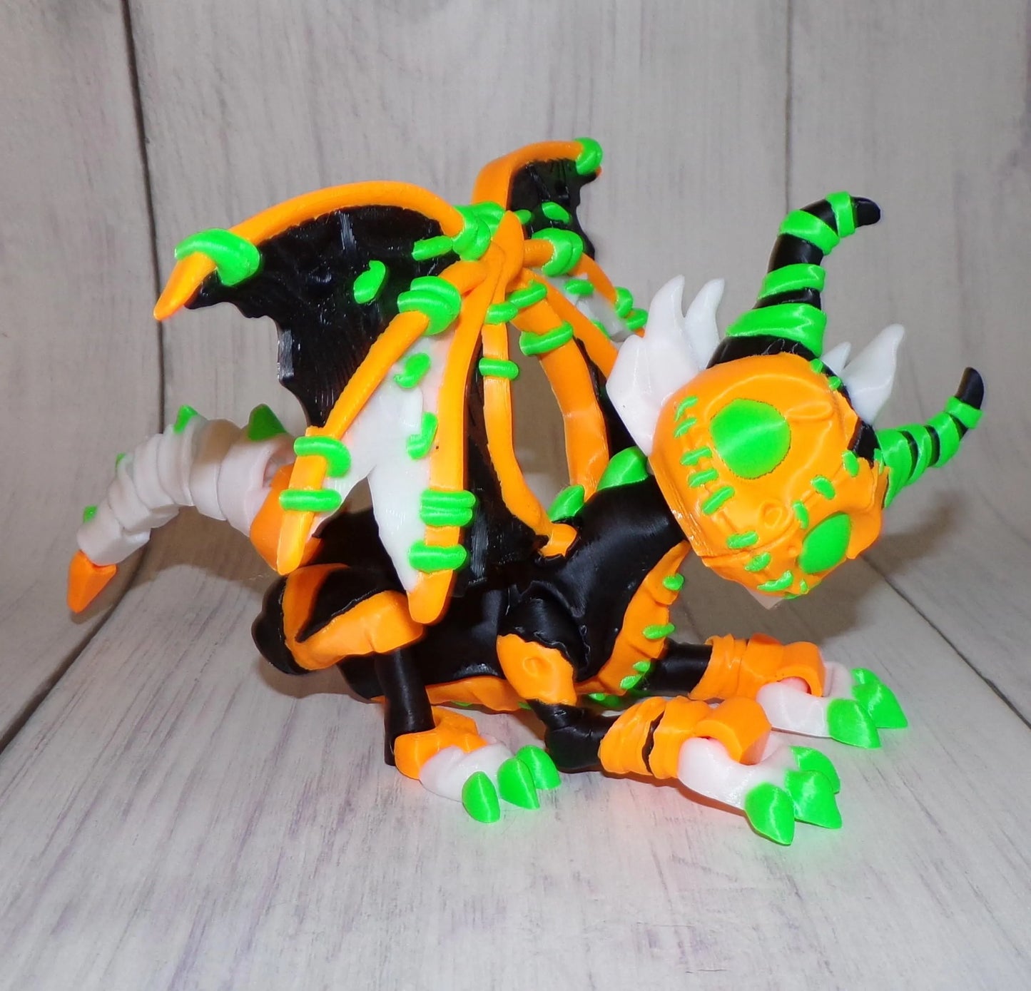 Twisty Dragon or Stuffed Dragon Flexi Fidget Figurine:3D Printed-6.25" tall