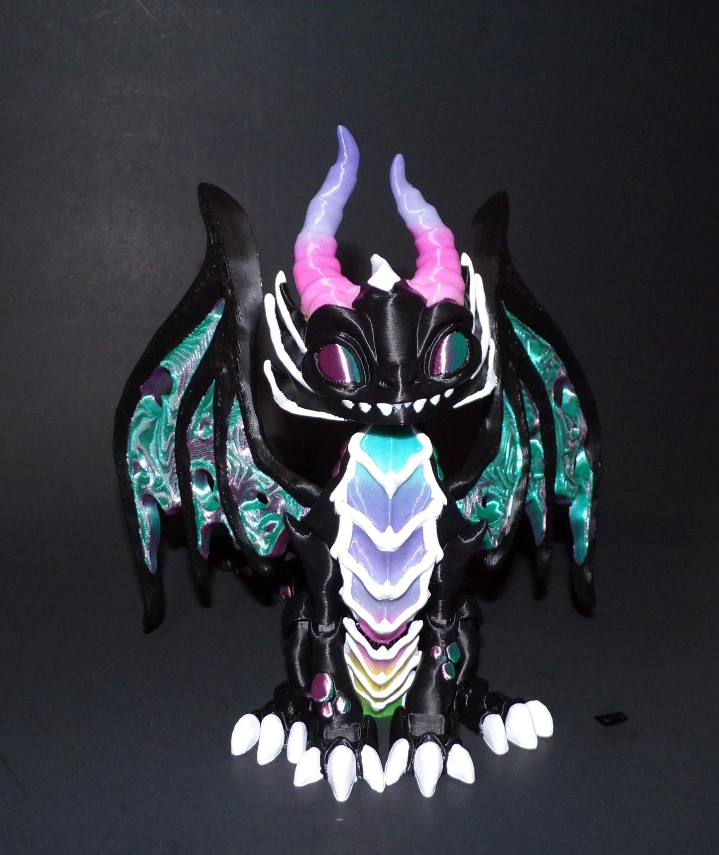 Twisty Dragon or Stuffed Dragon Flexi Fidget Figurine:3D Printed-6.25" tall