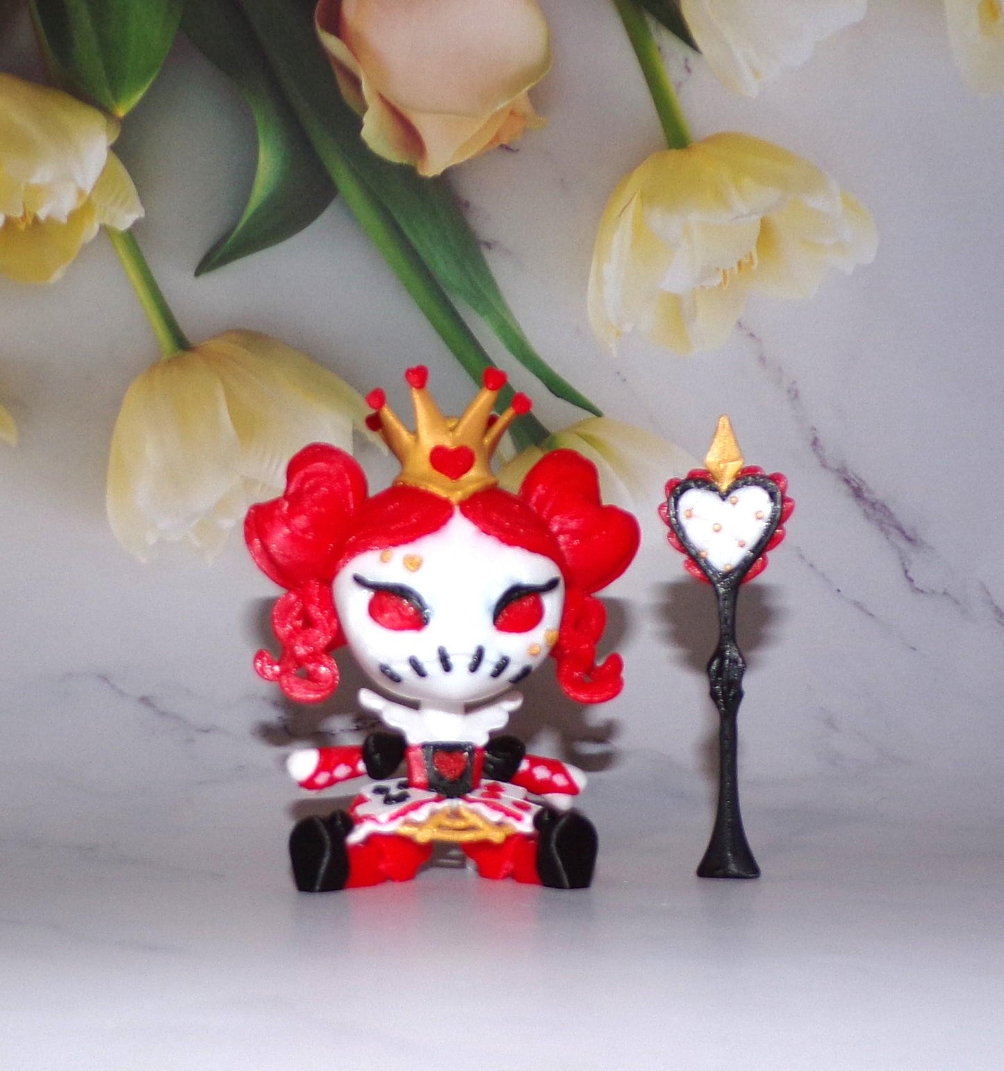Wonderland Fidget Toy Set: Alice, Caterpillar, Hatter, Cat, Rabbit, Queen - 3D Printed - Wonderland 3D Printing
