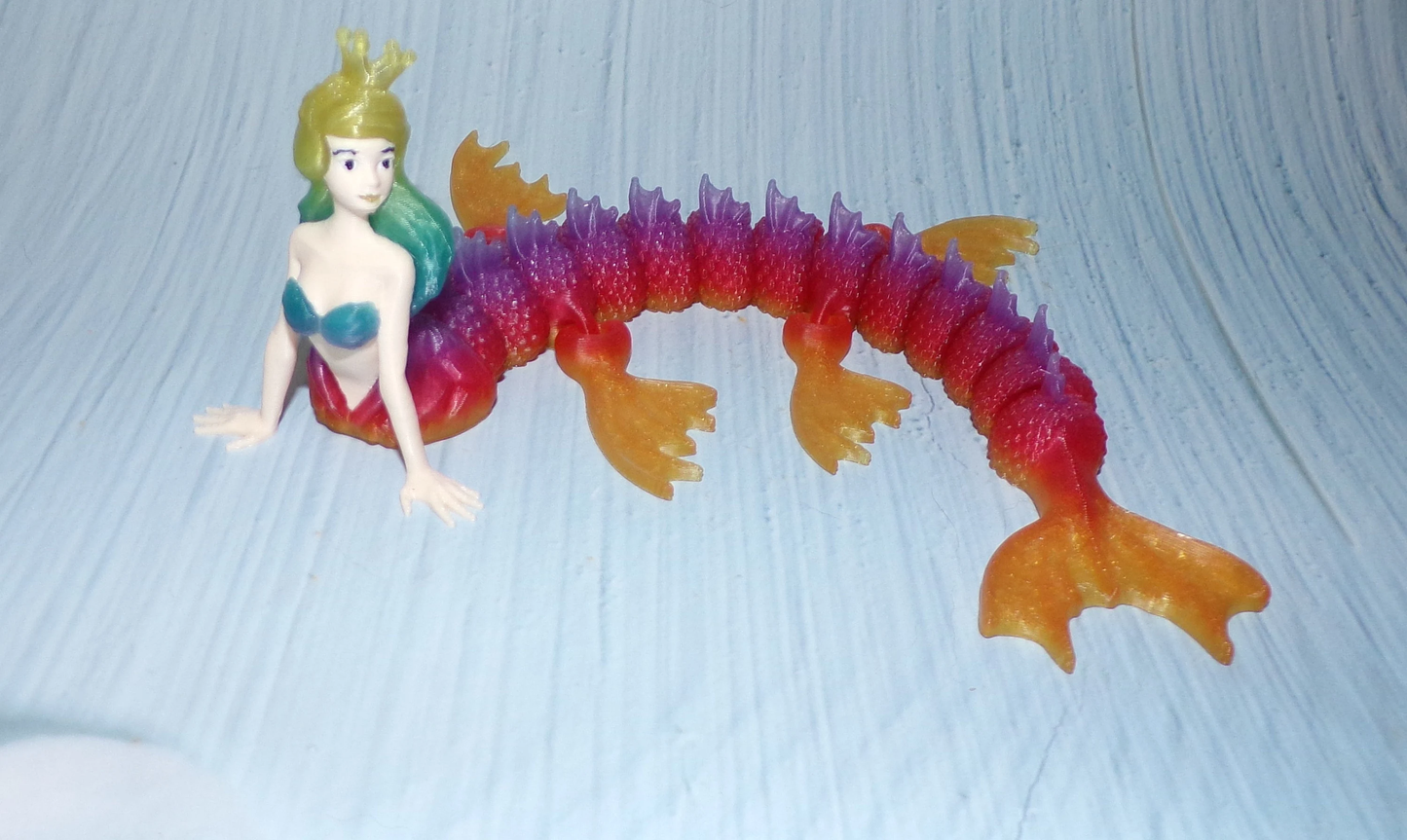Mermaid: 3D Printed Articulated - Wonderland 3D Printing
