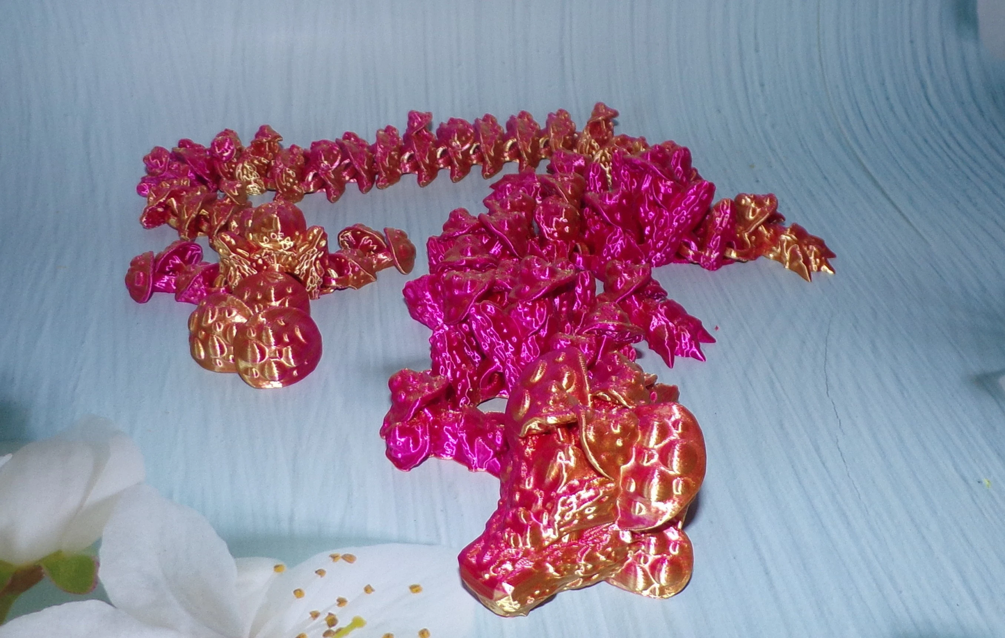 Mushroom Dragon: 3D Printed Fully Articulated Mushroom Dragon - Wonderland 3D Printing