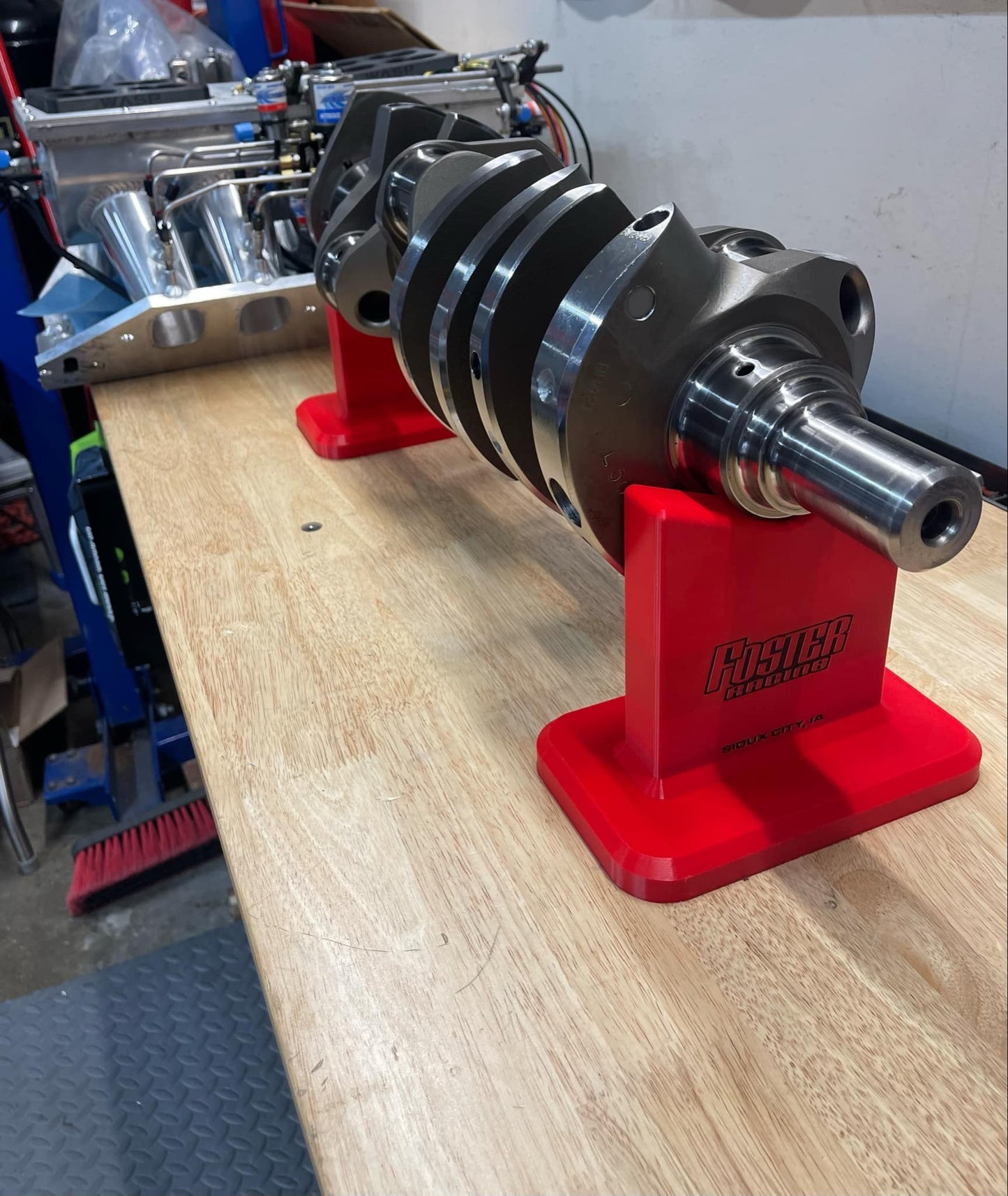Crank Shaft Stand, Customizable - Wonderland 3D Printing