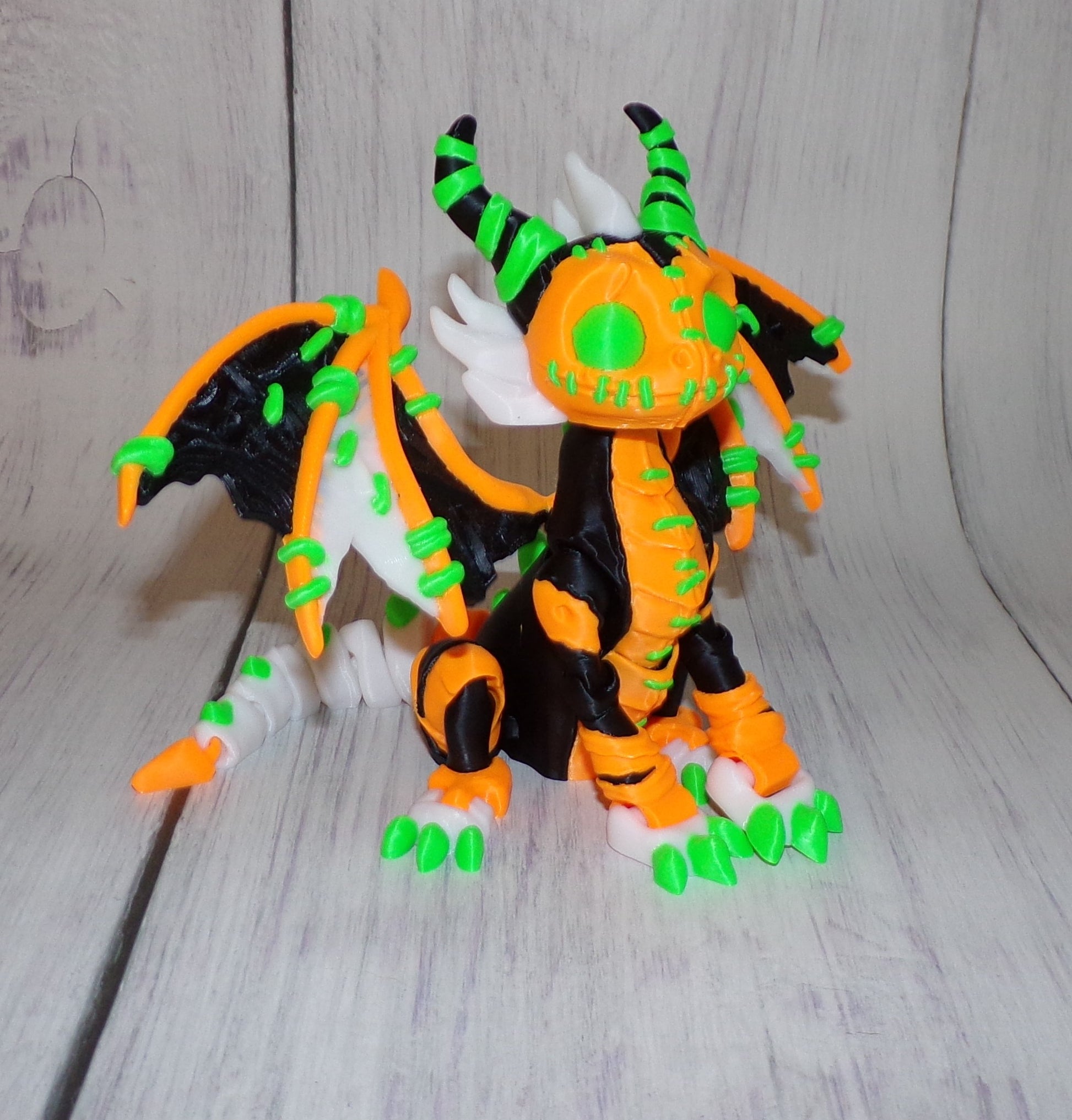 Stuffed Dragon 3D Printed Articulated FIgurine - Wonderland 3D Printing 