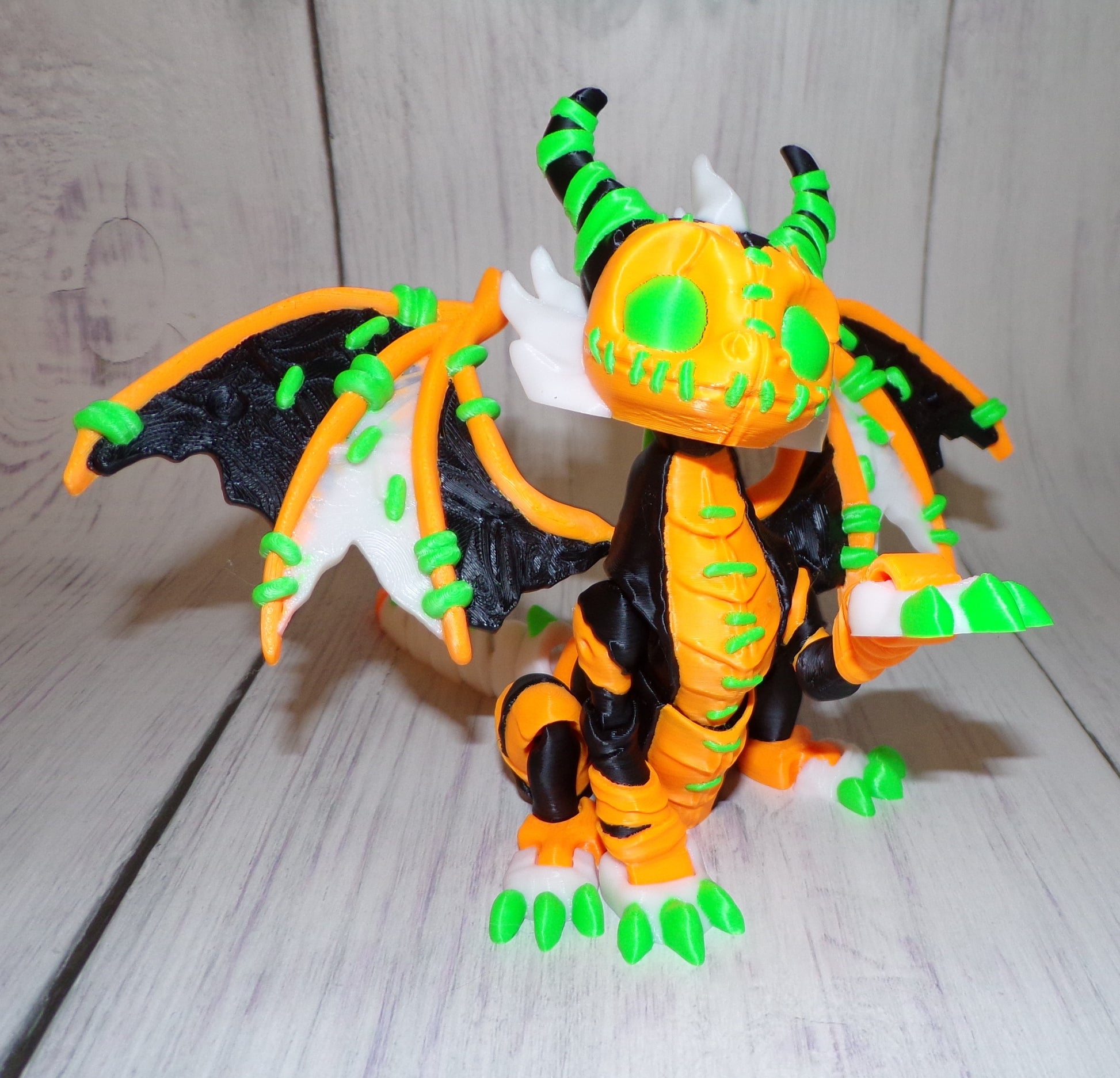 Stuffed Dragon 3D Printed Articulated FIgurine - Wonderland 3D Printing 